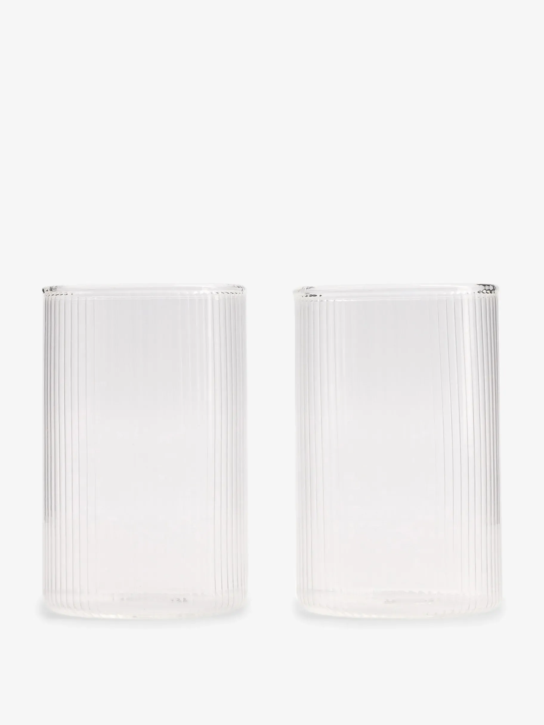 BENSIMON Verres & Carafes<Set de 2 verres groove TRANSPARENT