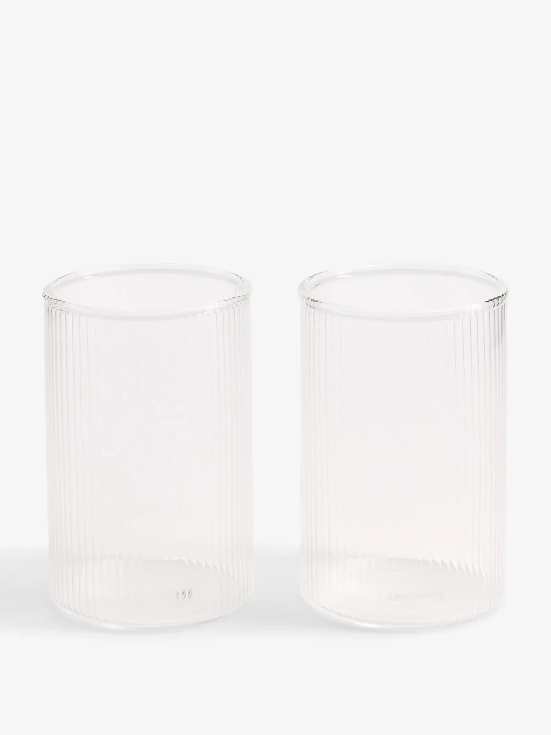 BENSIMON Verres & Carafes<Set de 2 verres groove TRANSPARENT