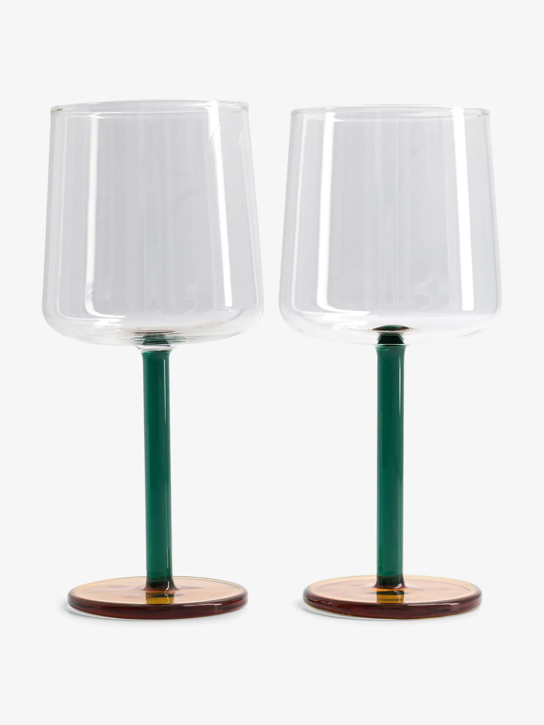 BENSIMON Verres & Carafes<Set 2 verres a vin mb base AMBRE