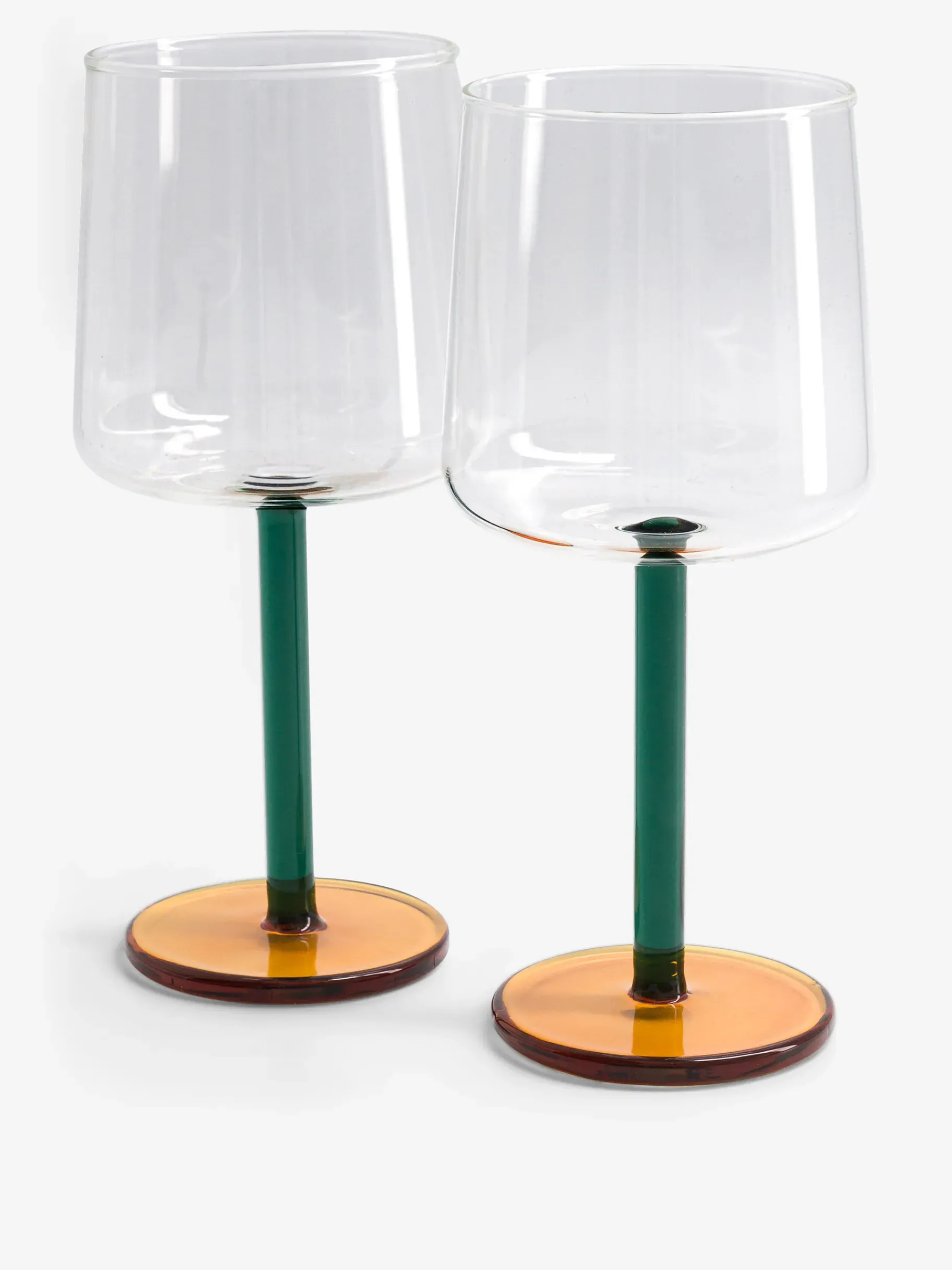 BENSIMON Verres & Carafes<Set 2 verres a vin mb base AMBRE