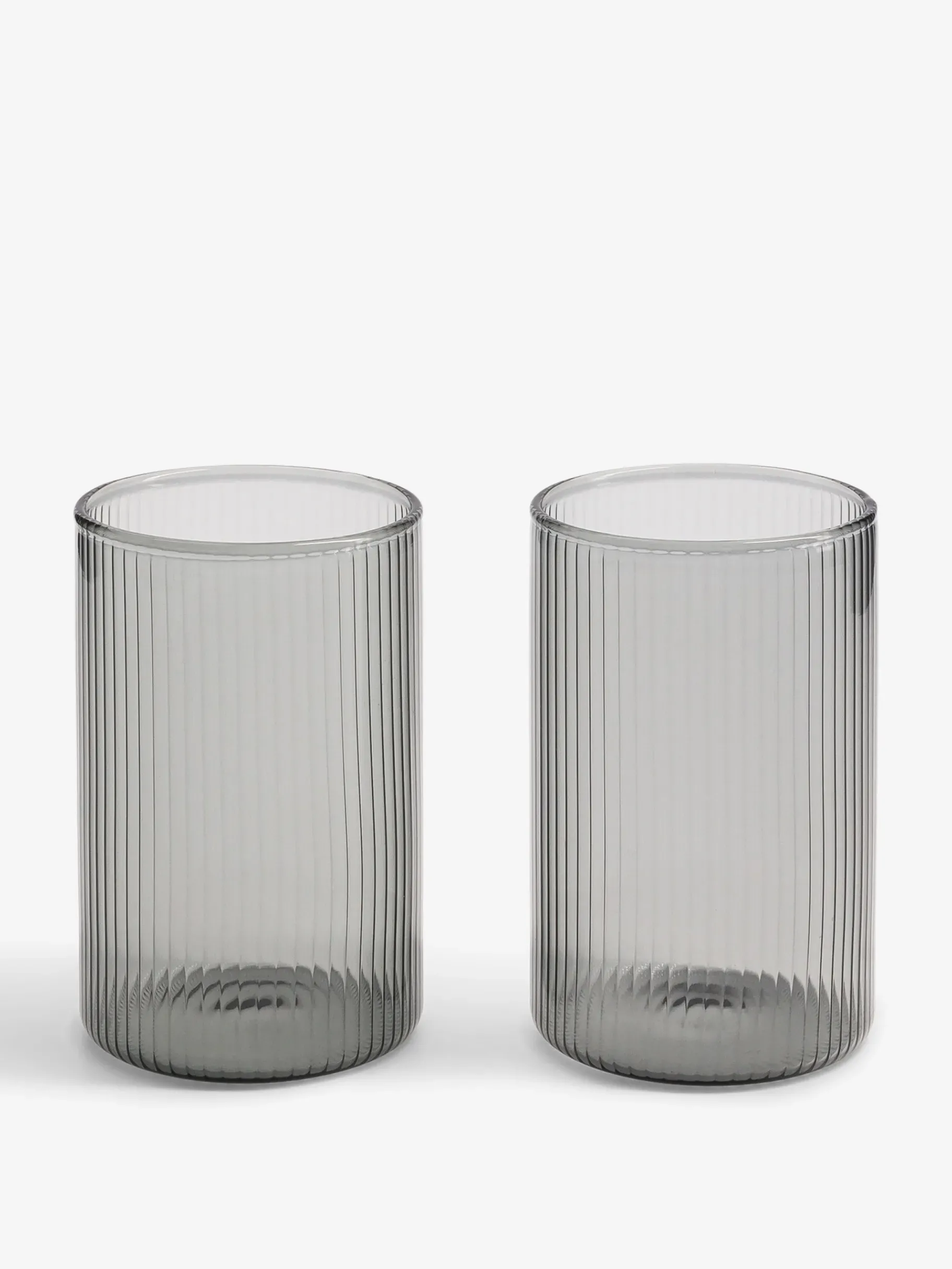 BENSIMON Verres & Carafes<Set 2 verres groove GRIS