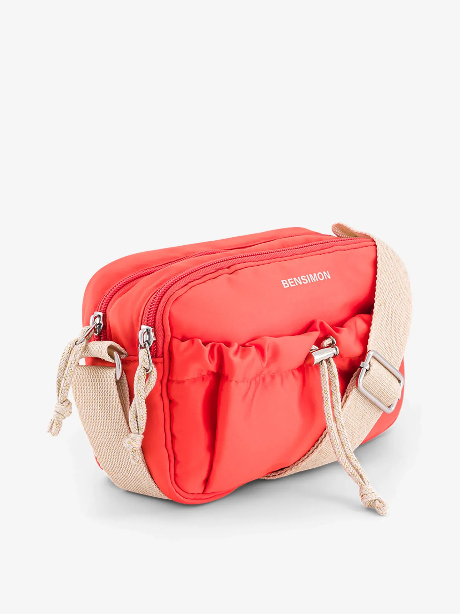 BENSIMON Sacs Porté Épaule<Small bag madras MANDARINE