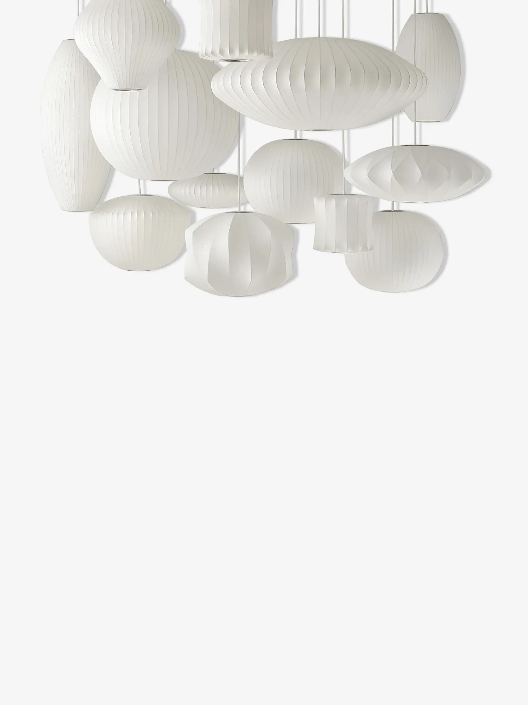 BENSIMON Suspensions<Suspension pear bubble s george nelson - hay BLANC