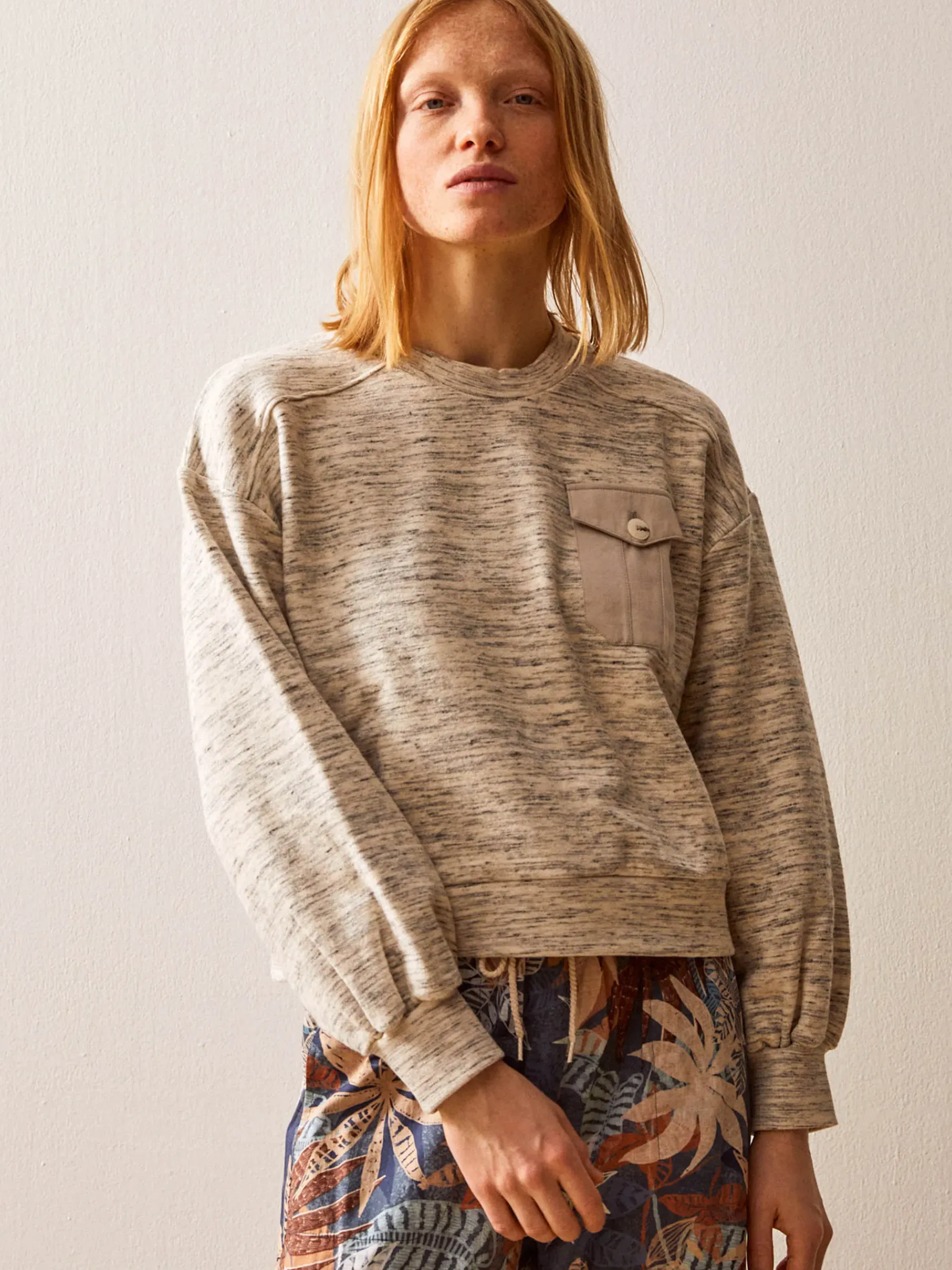 BENSIMON Pulls, Sweats & Gilets<Sweat jin CREME
