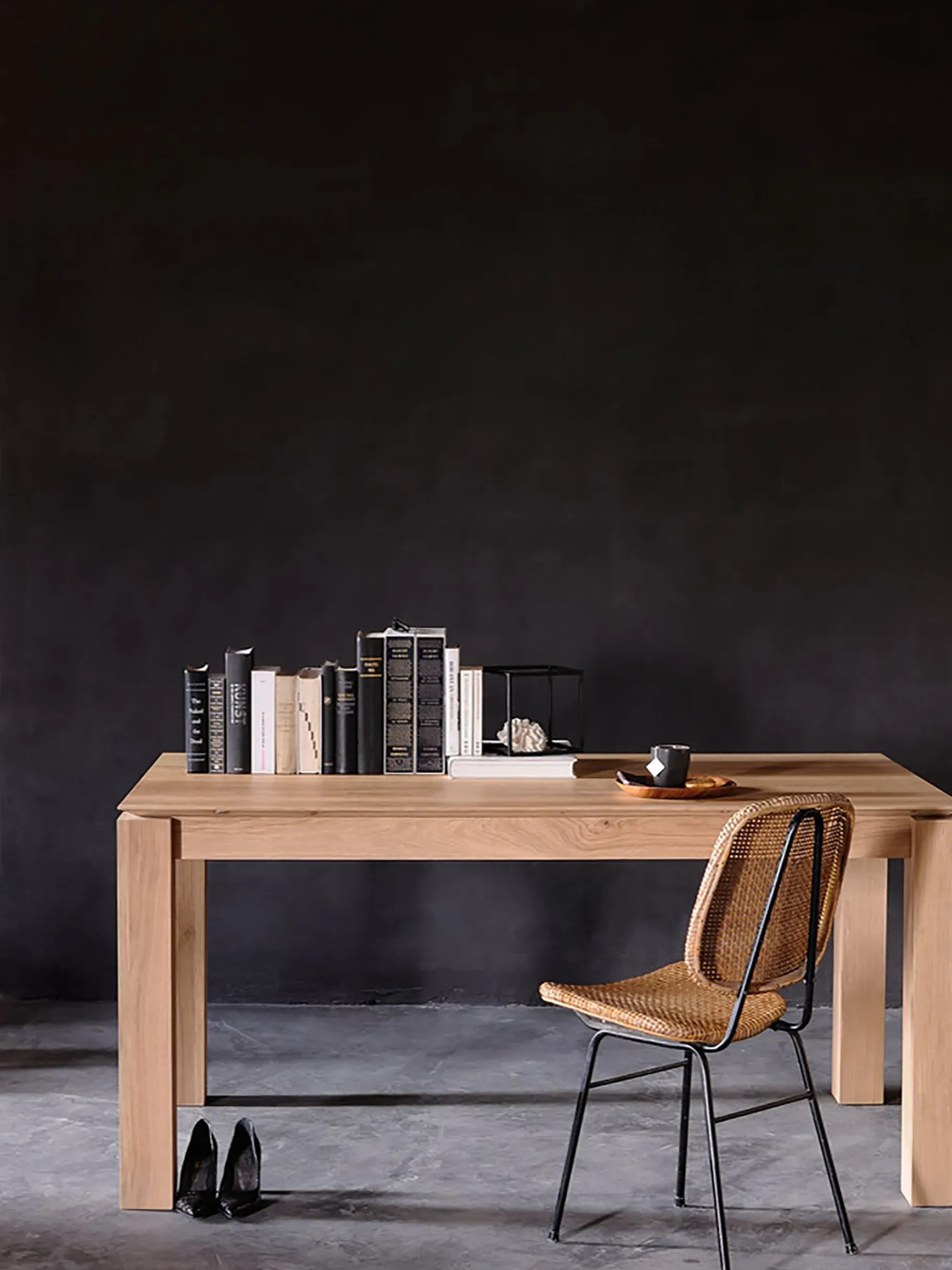 BENSIMON Tables & Consoles<Table a rallonge slice chene massif 140/220 cm - ethnicraft #ffffff
