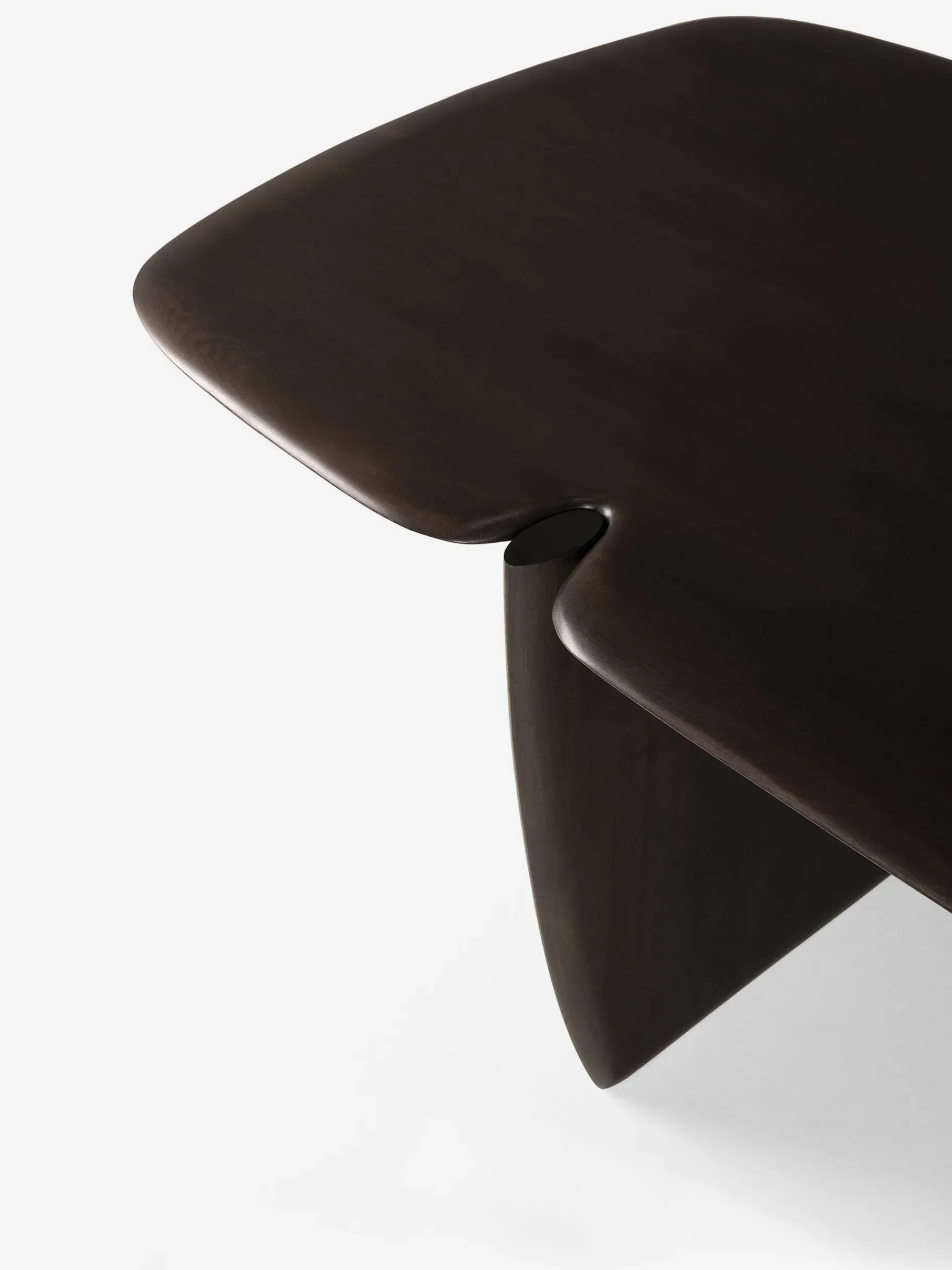 BENSIMON Tables & Consoles<Table basse pi alain van havre chene massif noir - ethnicraft #ffffff