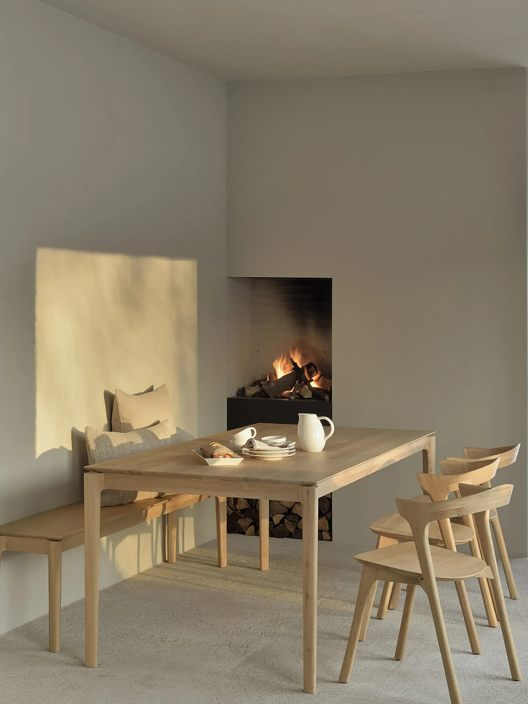 BENSIMON Tables & Consoles<Table bok chene massif 220 cm - ethnicraft #ffffff