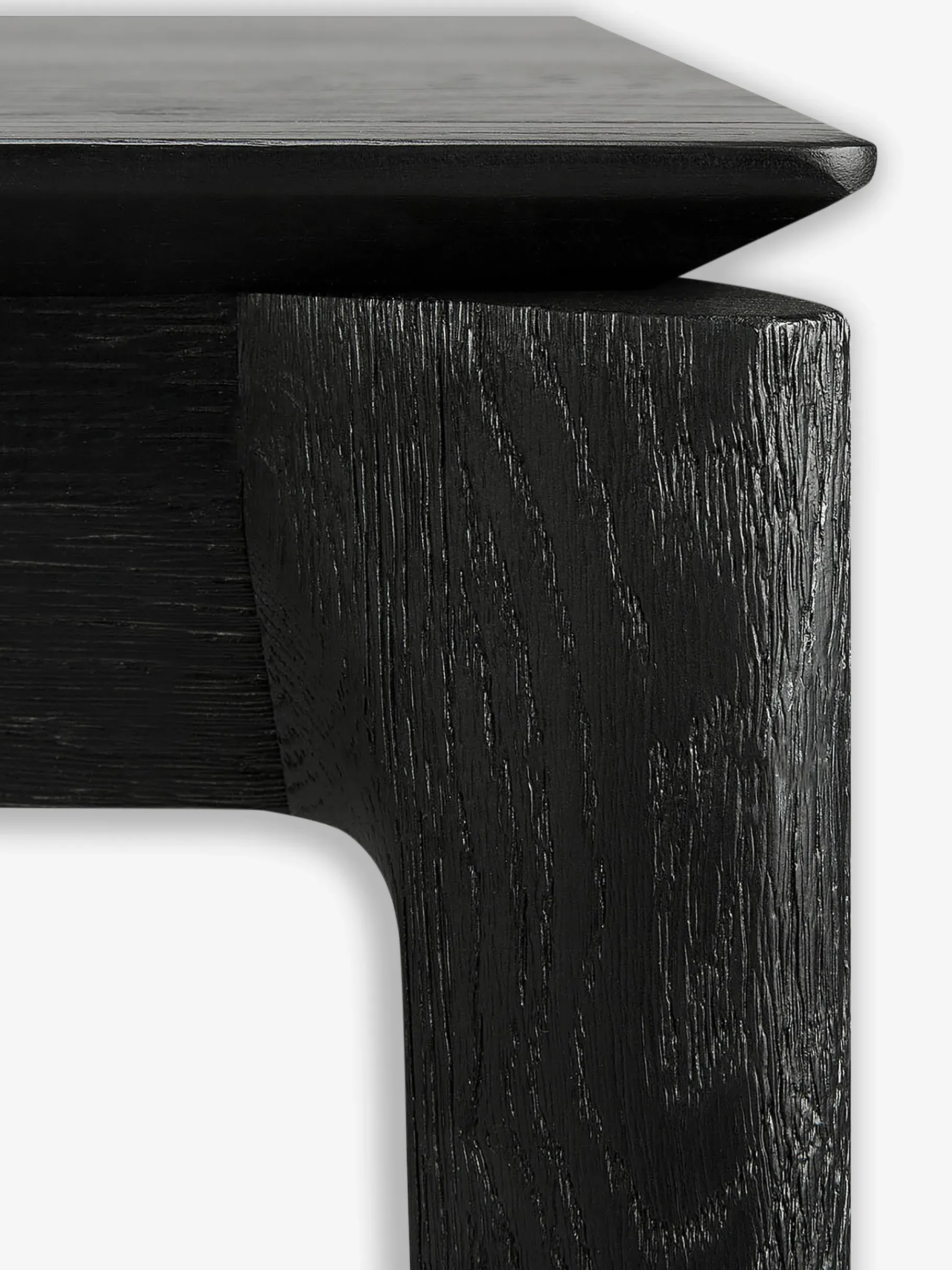 BENSIMON Tables & Consoles<Table bok chene noir 200 cm - ethnicraft #ffffff