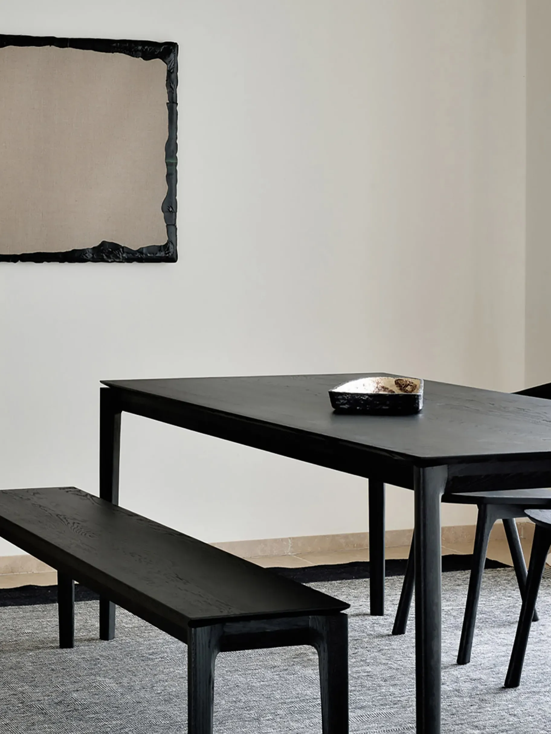 BENSIMON Tables & Consoles<Table bok chene noir 200 cm - ethnicraft #ffffff