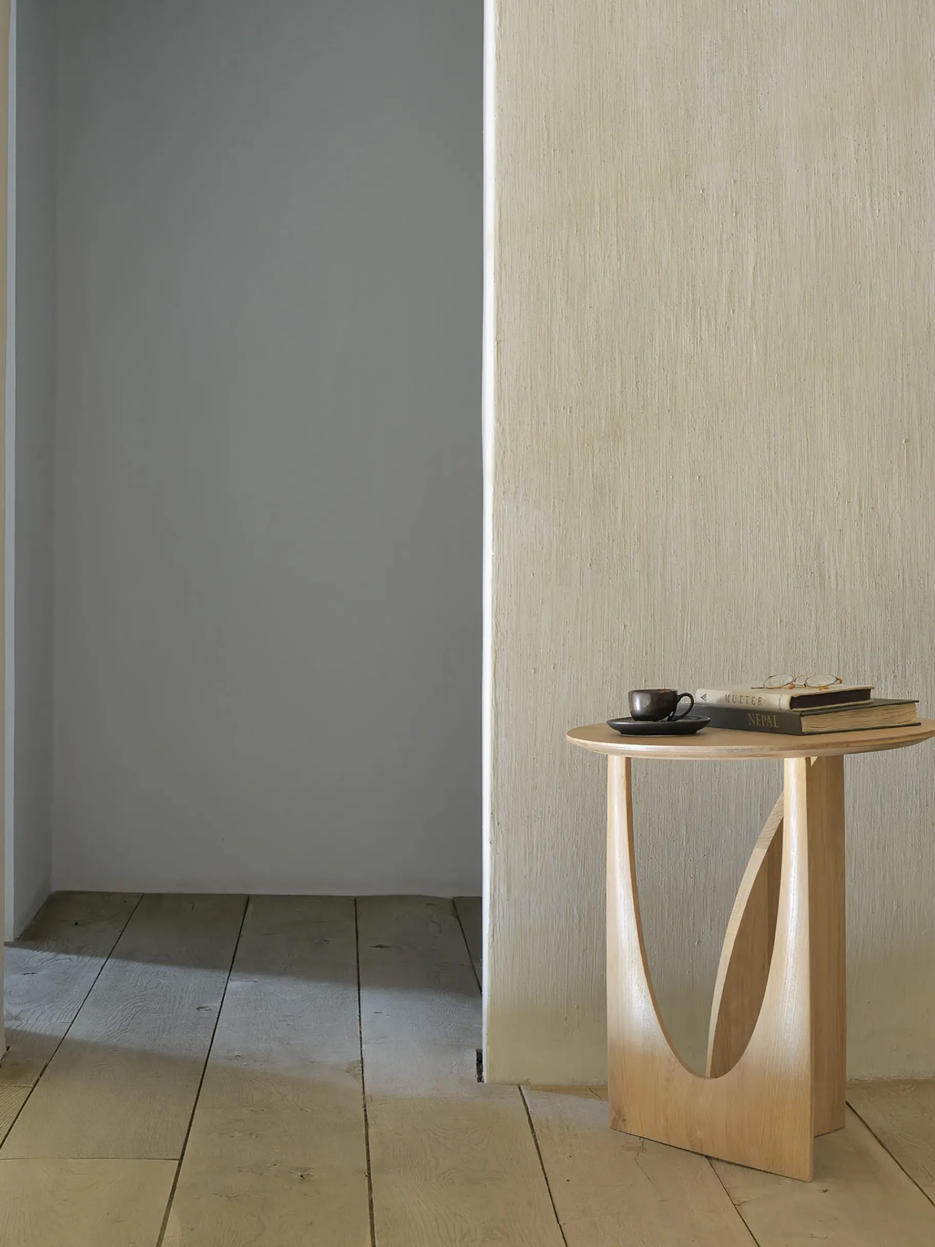 BENSIMON Tables & Consoles<Table d'appoint geometric chene massif - ethnicraft CHENE CLAIR