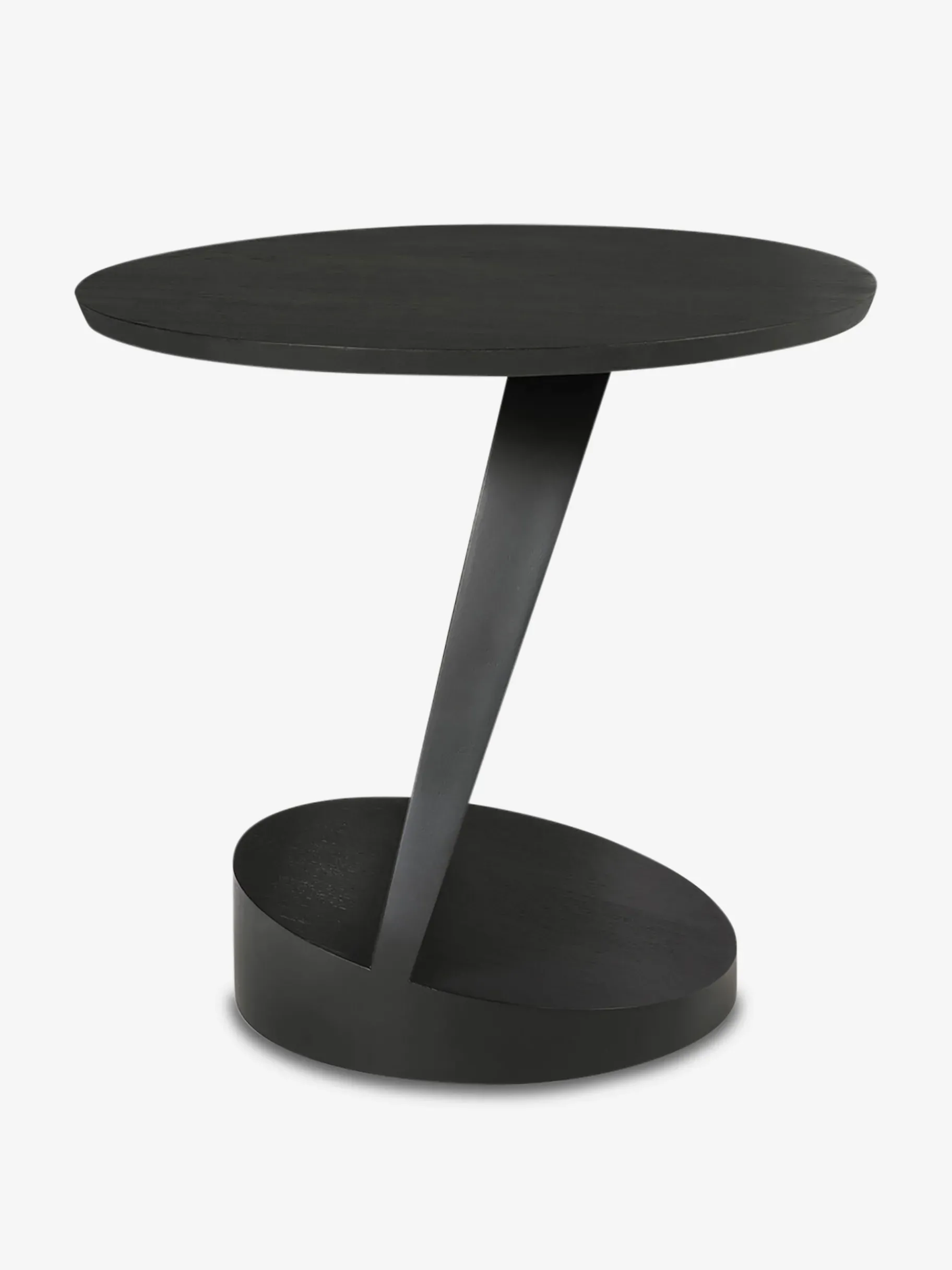 BENSIMON Tables & Consoles<Table d'appoint oblic teck noir - ethnicraft #ffffff