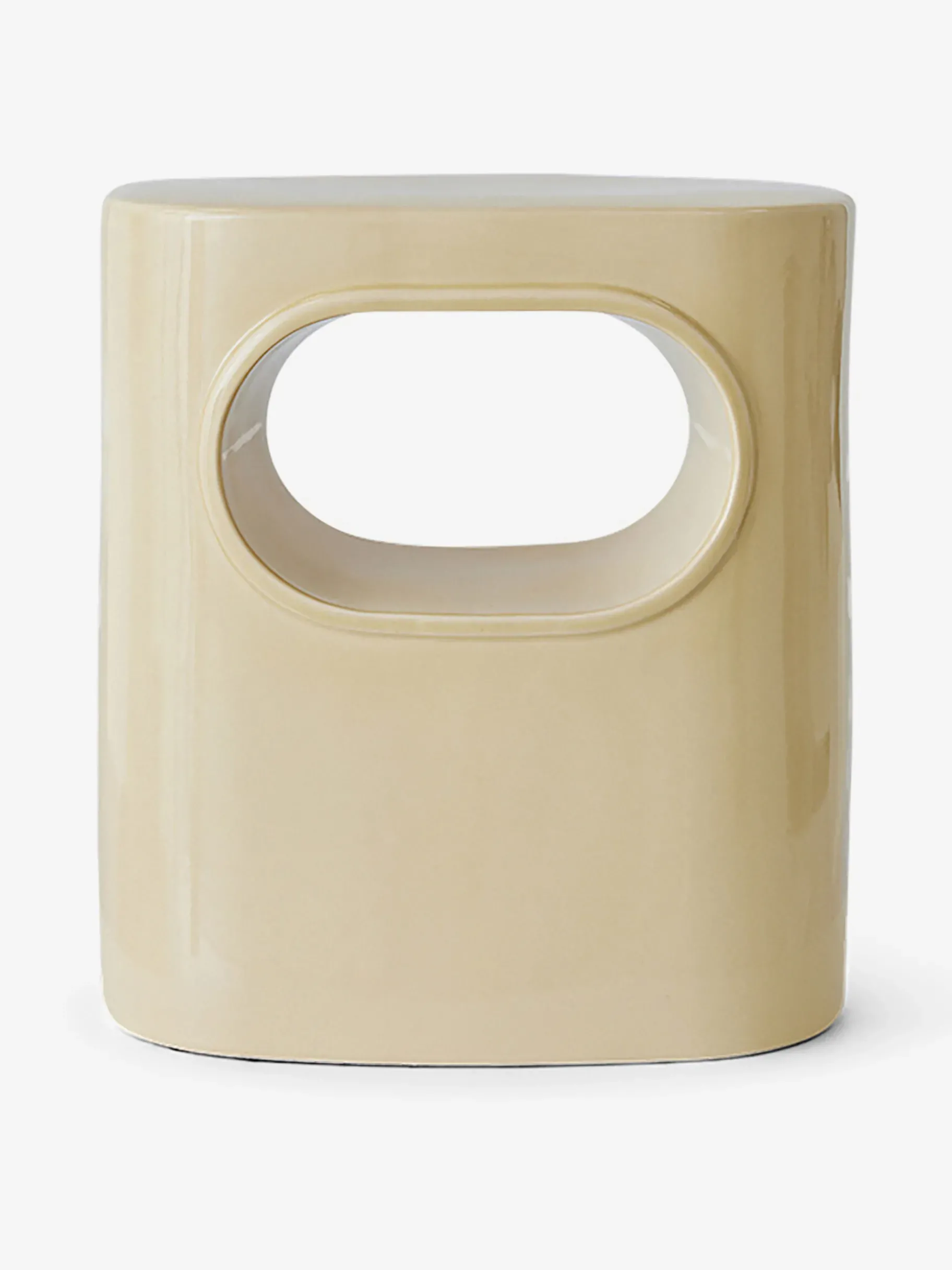 BENSIMON Tables & Consoles<Table d'appoint space ceramique emaillee - hk living CREME