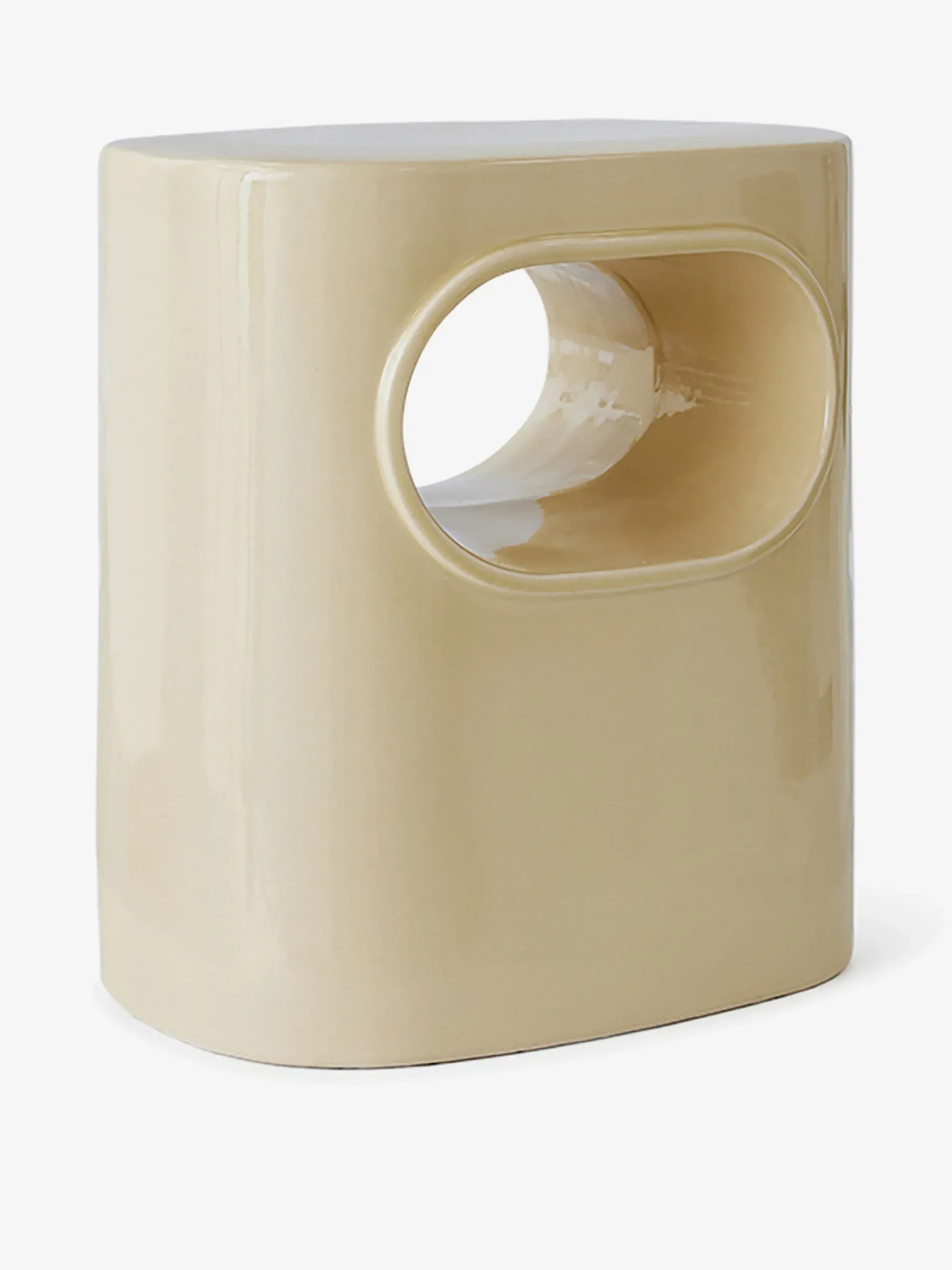 BENSIMON Tables & Consoles<Table d'appoint space ceramique emaillee - hk living CREME