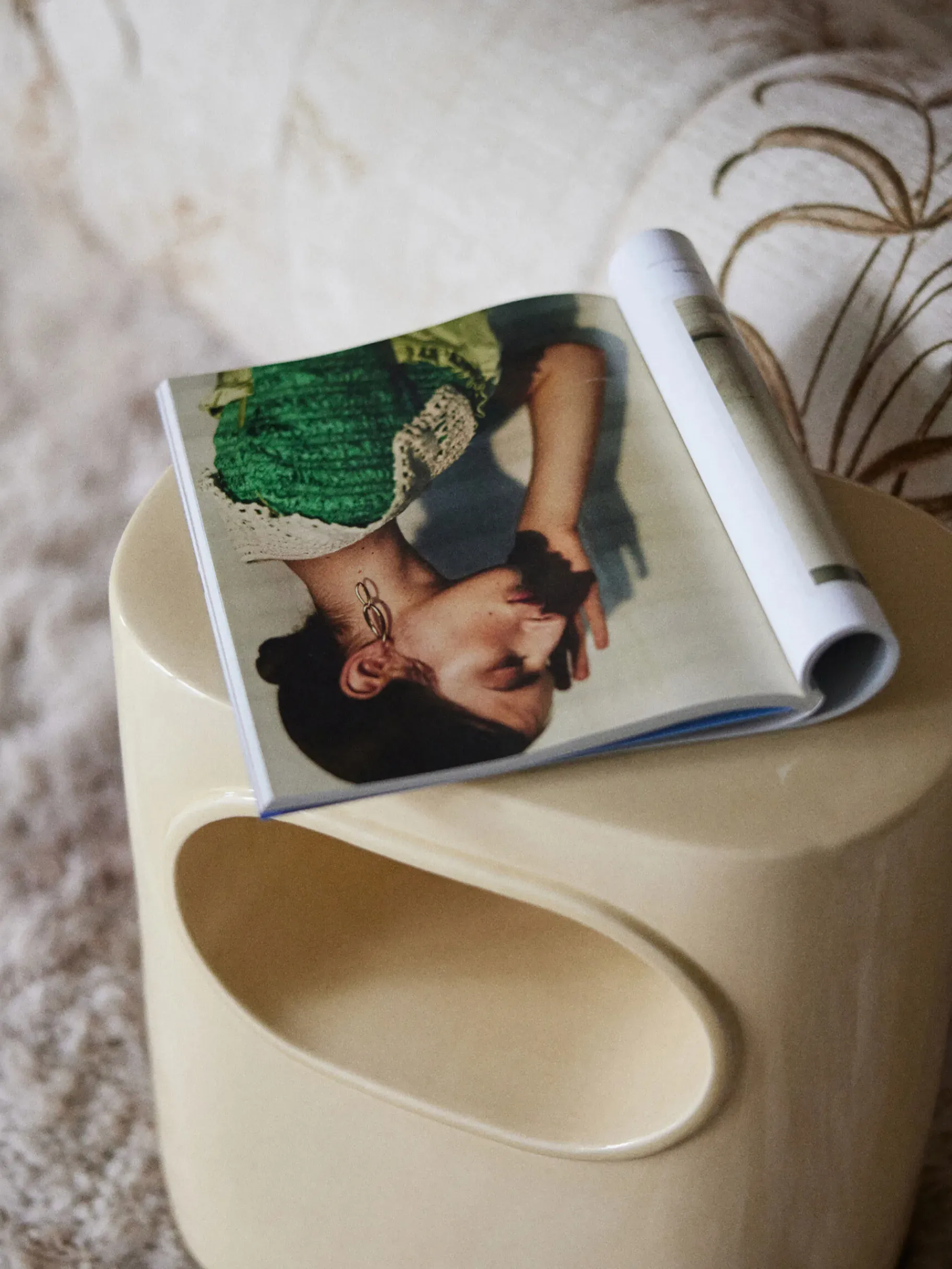 BENSIMON Tables & Consoles<Table d'appoint space ceramique emaillee - hk living CREME