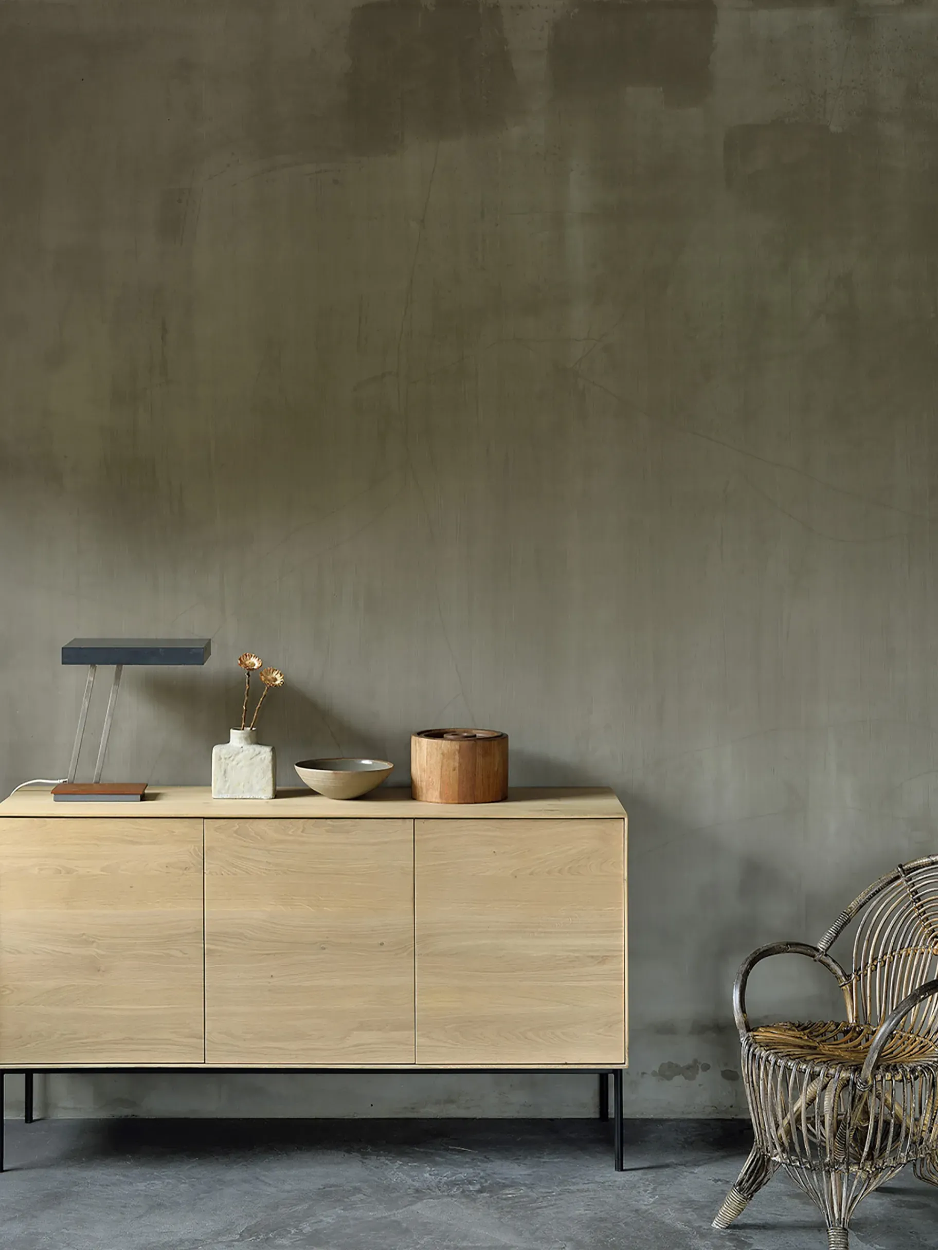 BENSIMON Tables & Consoles<Table de chevet spindle 55x35x52 - ethnicraft #ffffff