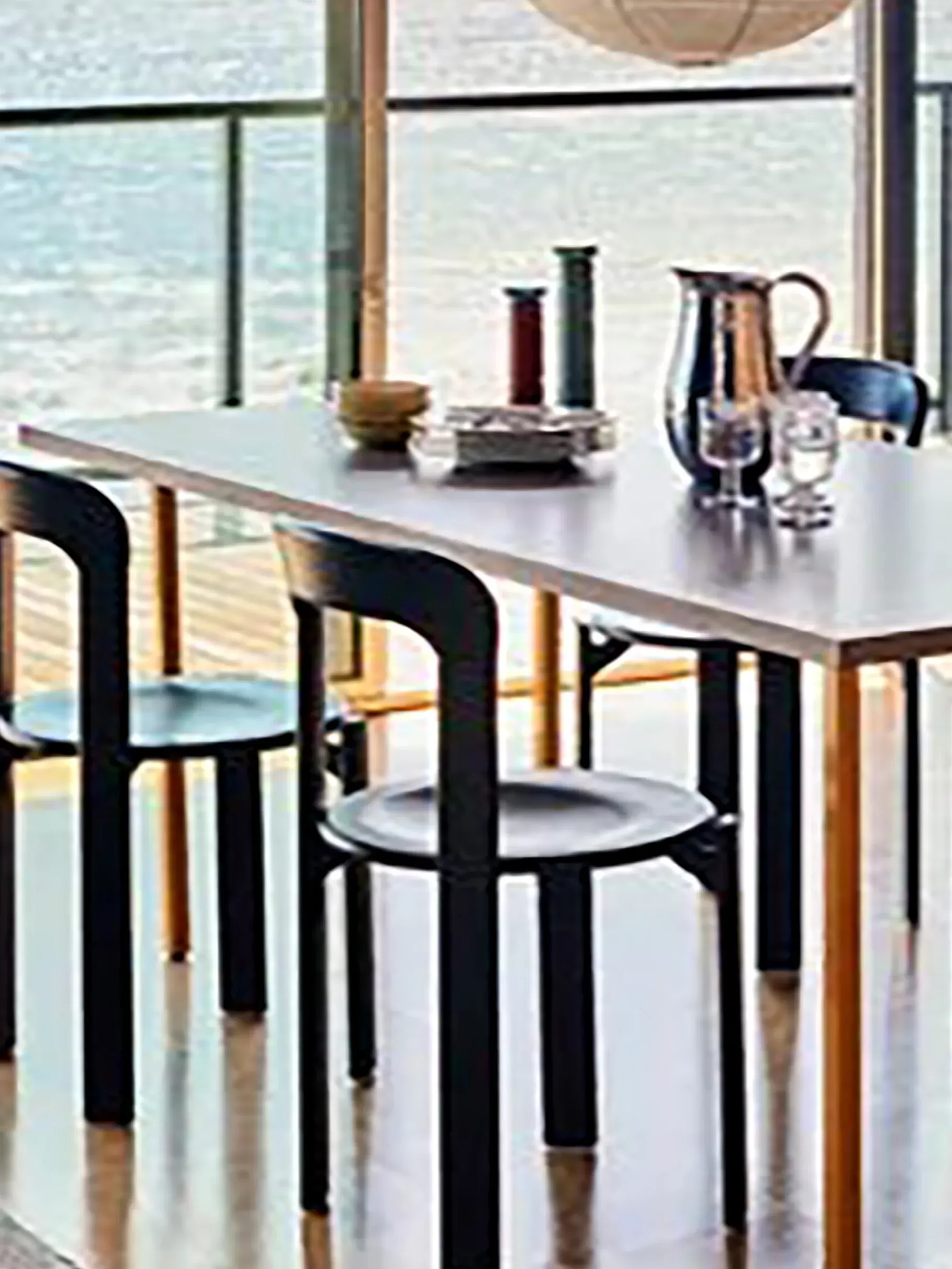 BENSIMON Tables & Consoles<Table rectangulaire two-colour muller van severen gris pied l200cm - hay OCRE