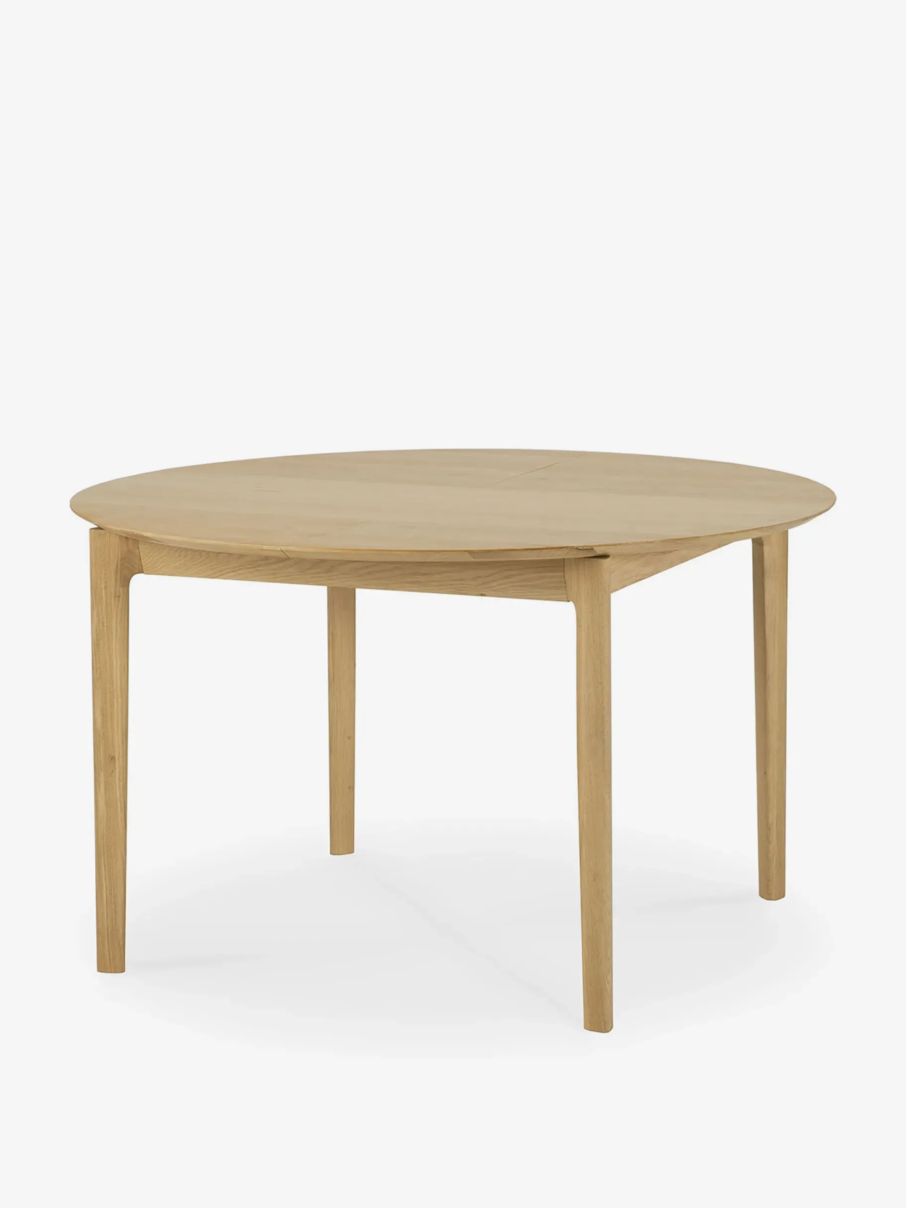 BENSIMON Tables & Consoles<Table ronde a rallonge bok chene massif d129/179 - ethnicraft CHENE CLAIR