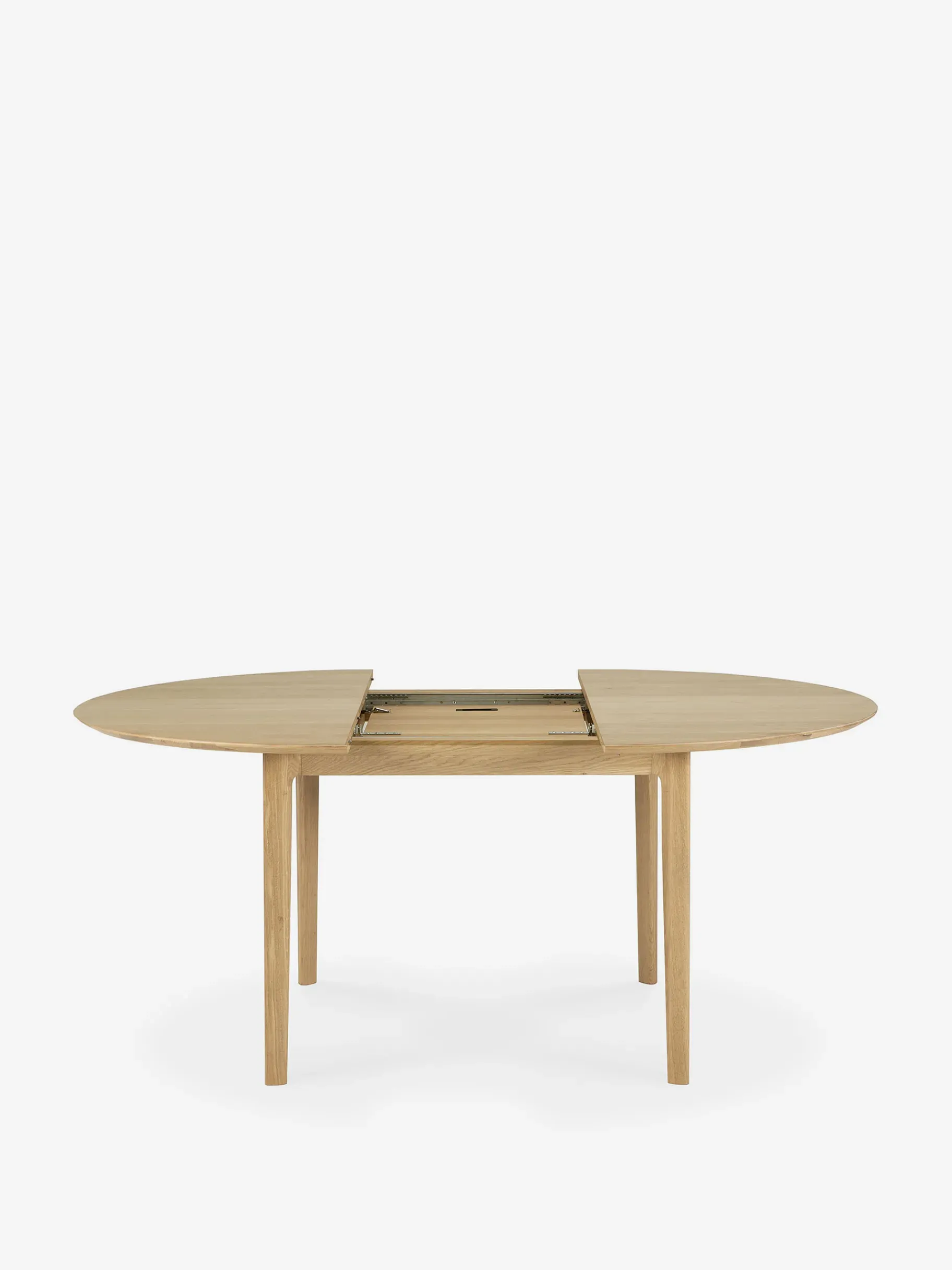 BENSIMON Tables & Consoles<Table ronde a rallonge bok chene massif d129/179 - ethnicraft CHENE CLAIR
