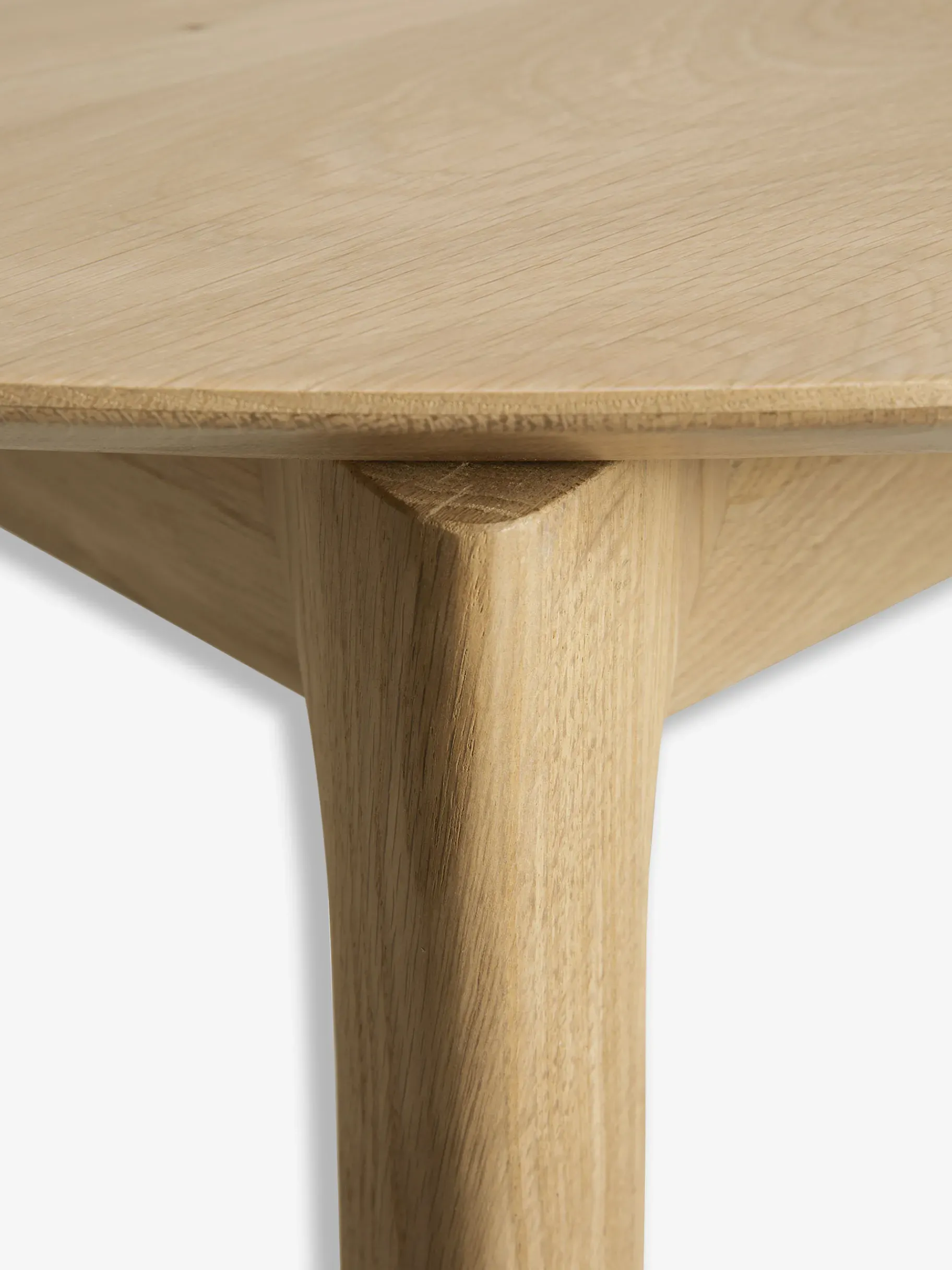 BENSIMON Tables & Consoles<Table ronde a rallonge bok chene massif d129/179 - ethnicraft CHENE CLAIR