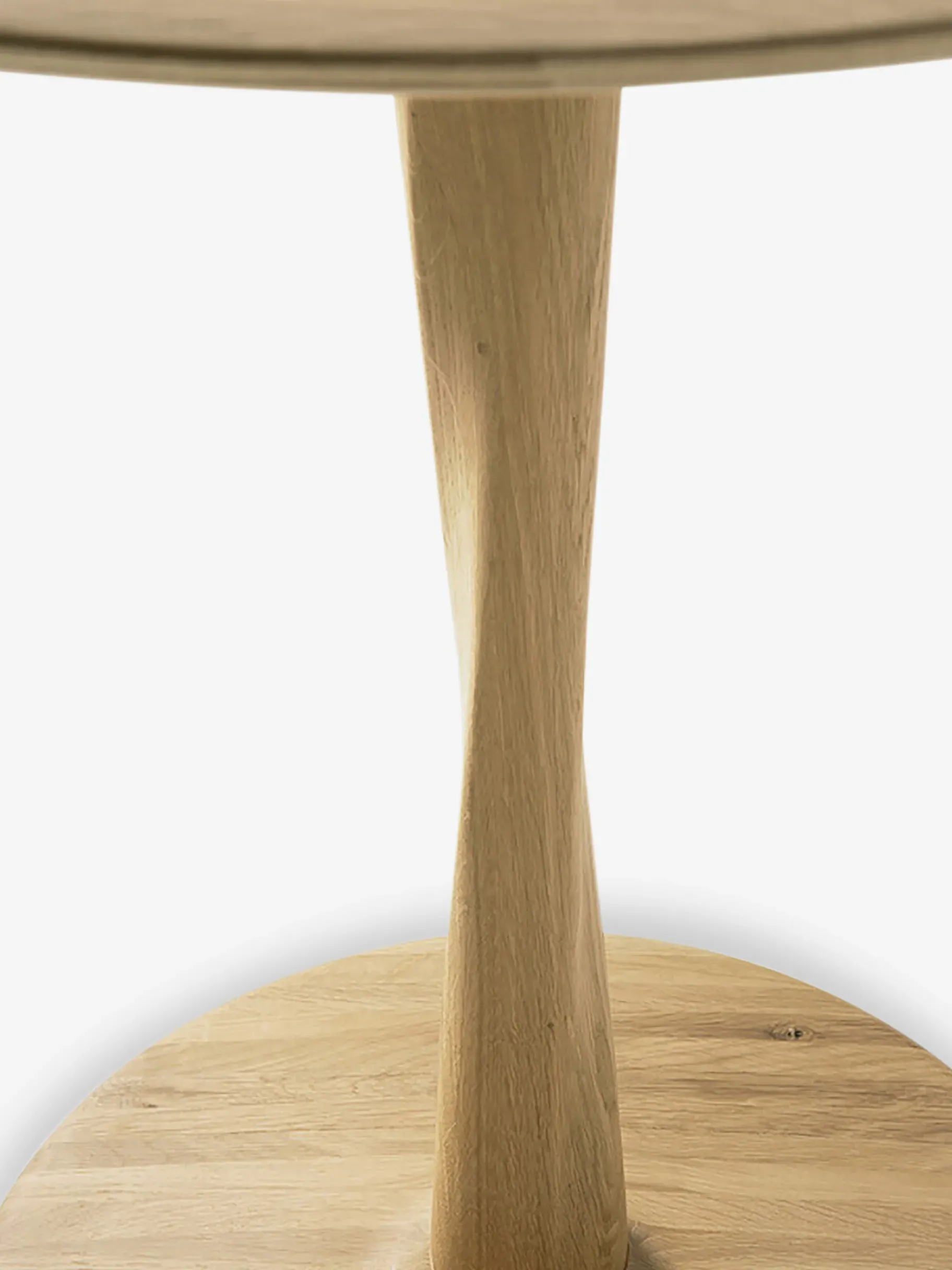 BENSIMON Tables & Consoles<Table ronde torsion chene massif d127 cm - ethnicraft #ffffff