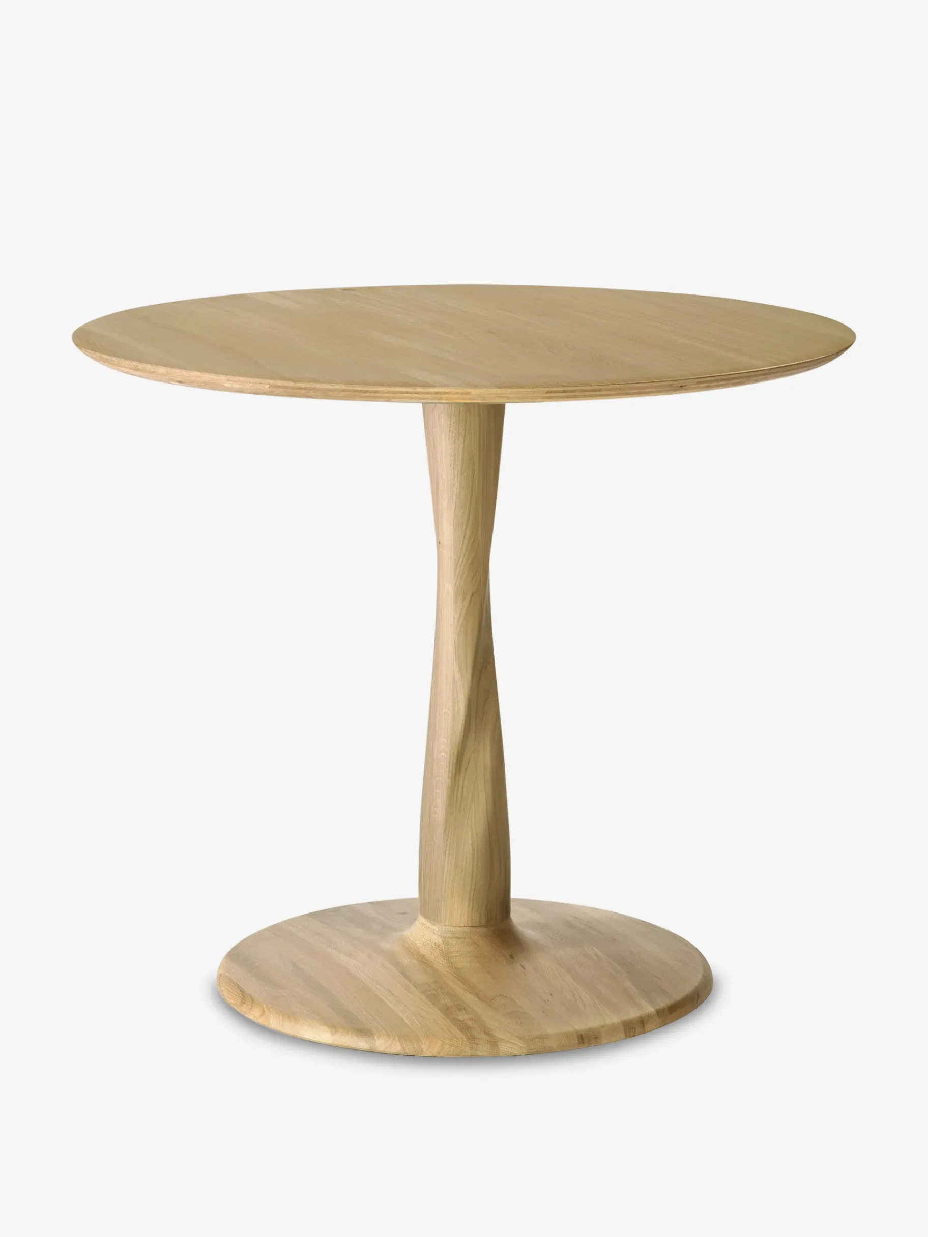BENSIMON Tables & Consoles<Table ronde torsion chene massif d90 - ethnicraft CHENE CLAIR