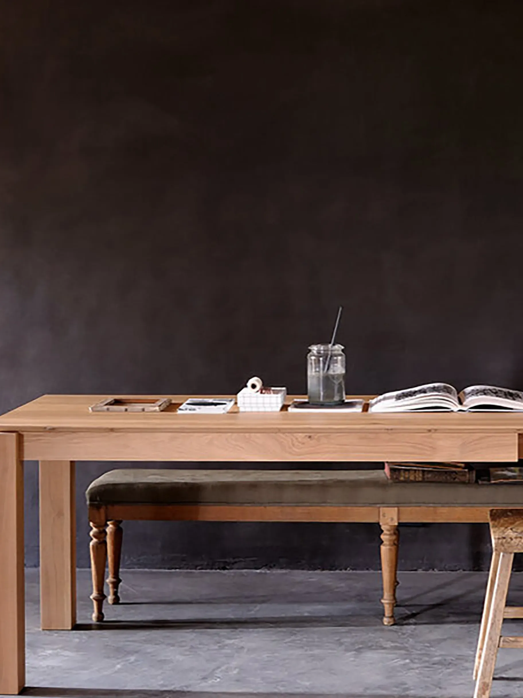 BENSIMON Tables & Consoles<Table slice chene massif 160 cm - ethnicraft CHENE CLAIR
