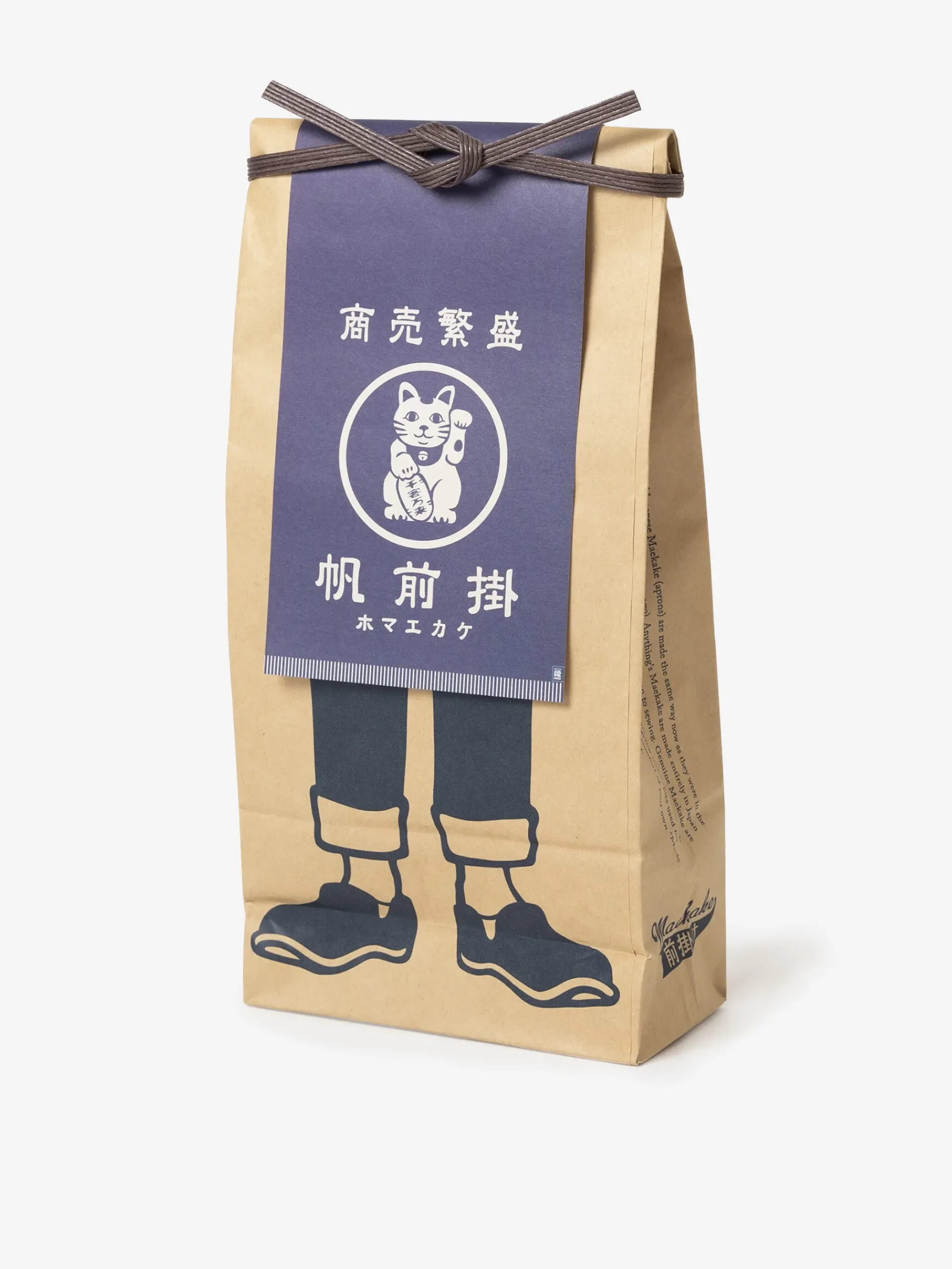 BENSIMON Linge De Maison<Tablier de cuisine japonais maekake lucky cat - anything MARINE
