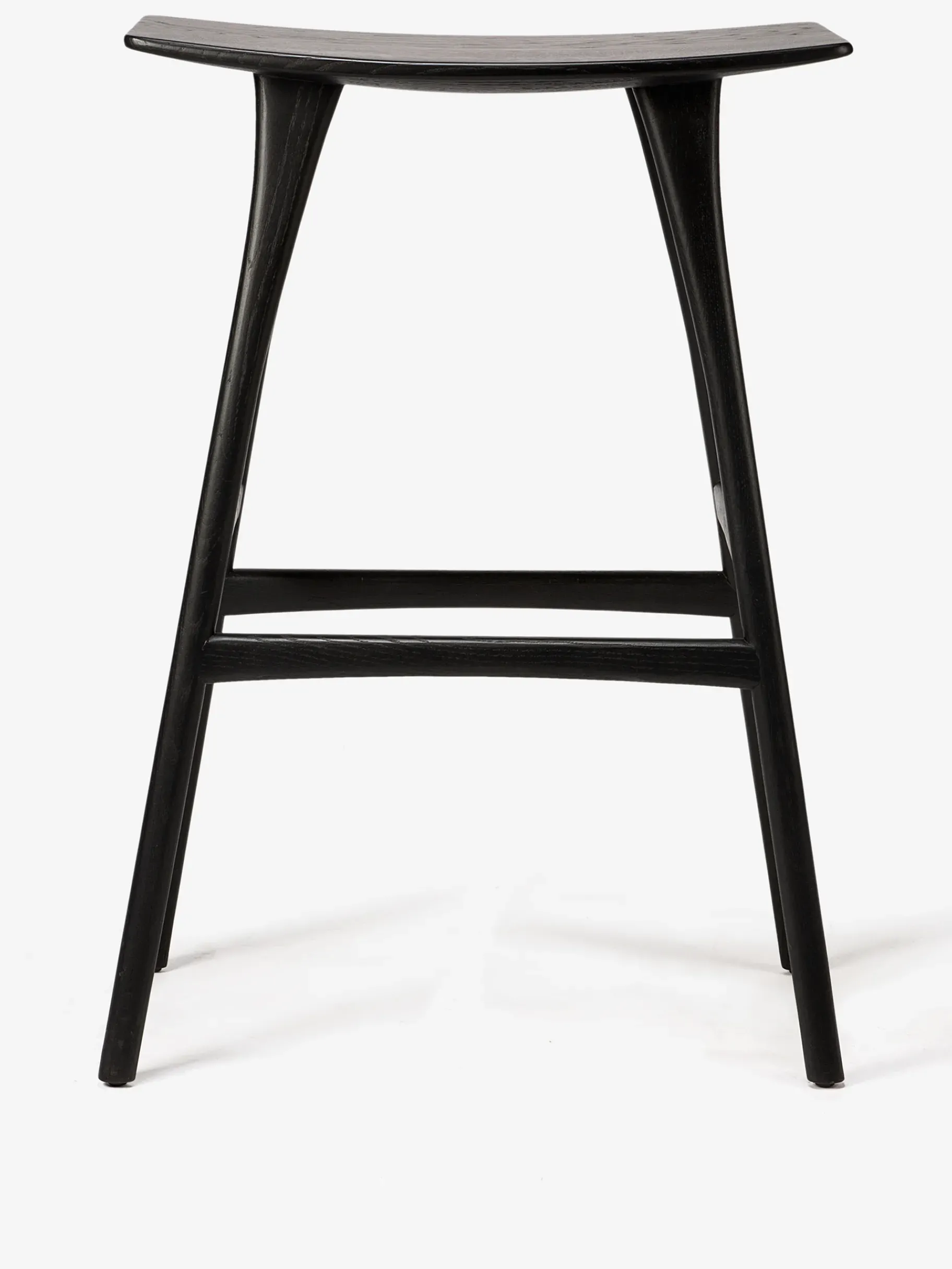 BENSIMON Chaises, Bancs & Tabourets<Tabouret haut osso grain and green chene massif noir - ethnicraft #ffffff