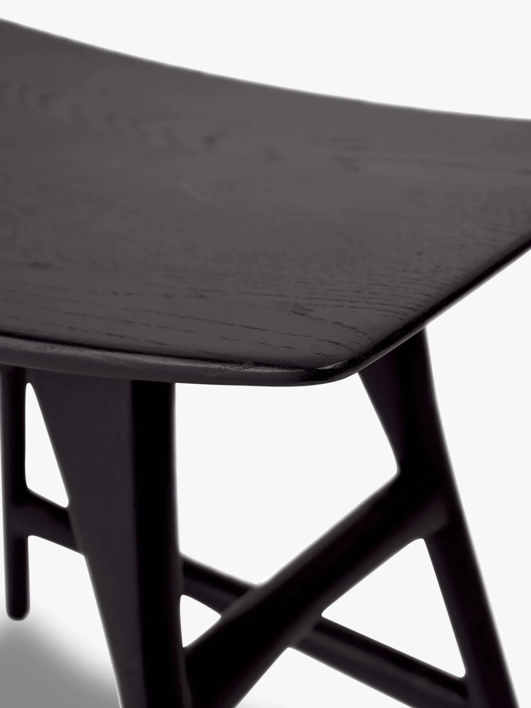 BENSIMON Chaises, Bancs & Tabourets<Tabouret osso grain and green chene massif noir - ethnicraft #ffffff