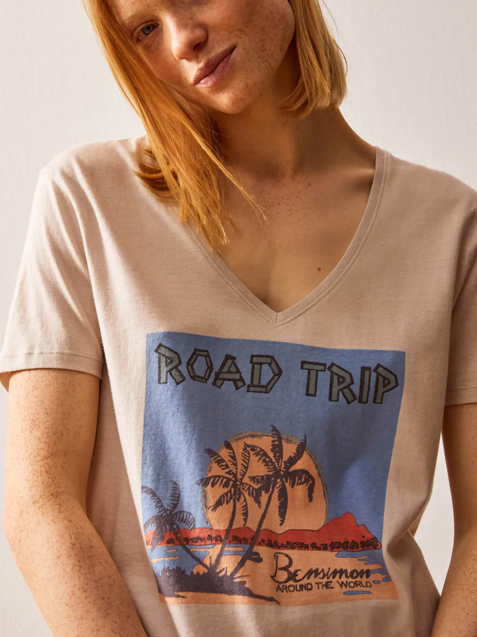 BENSIMON Tops & Chemises<Tee shirt jihan NUAGE