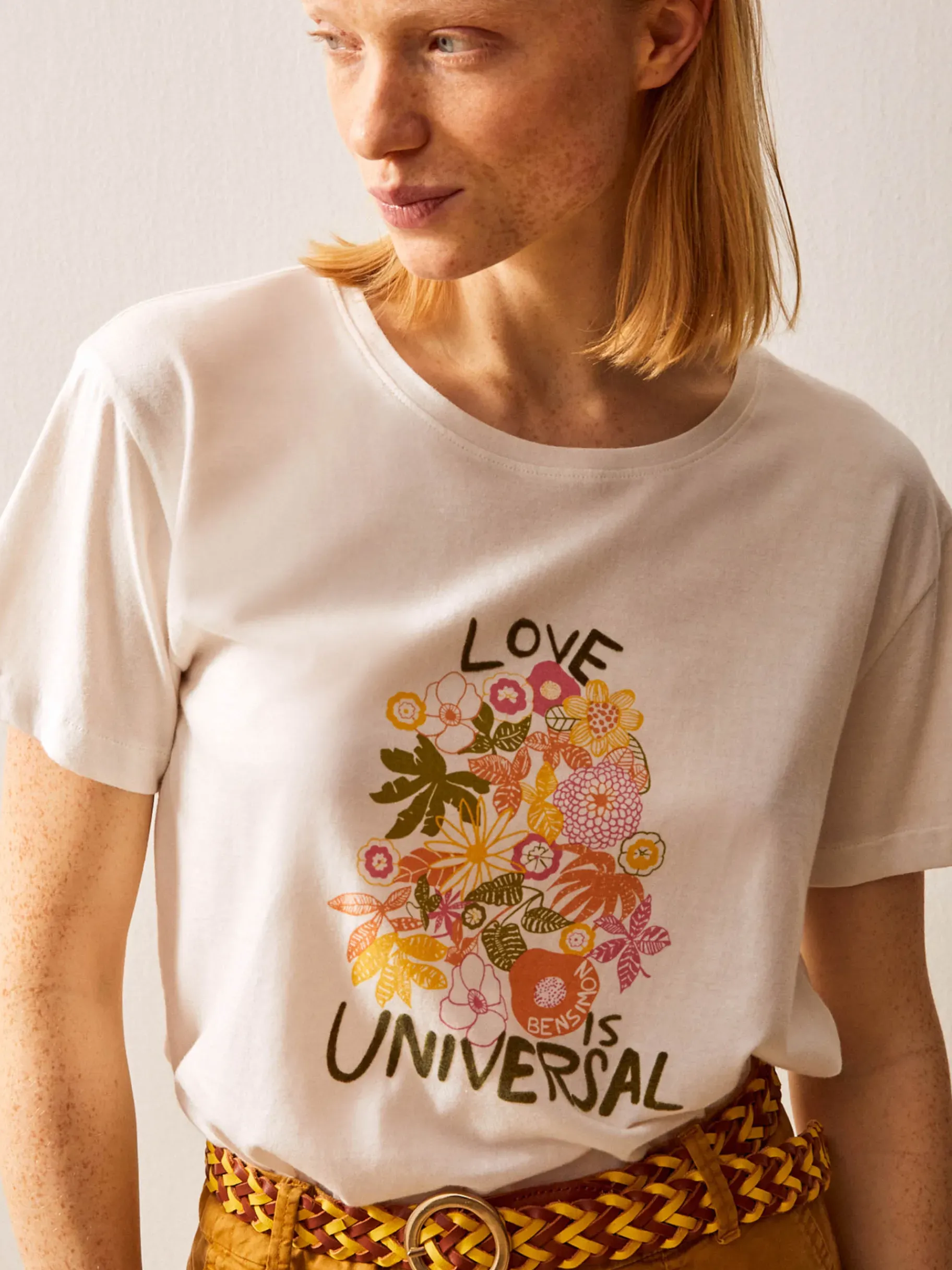 BENSIMON Tops & Chemises<Tee shirt july CREME