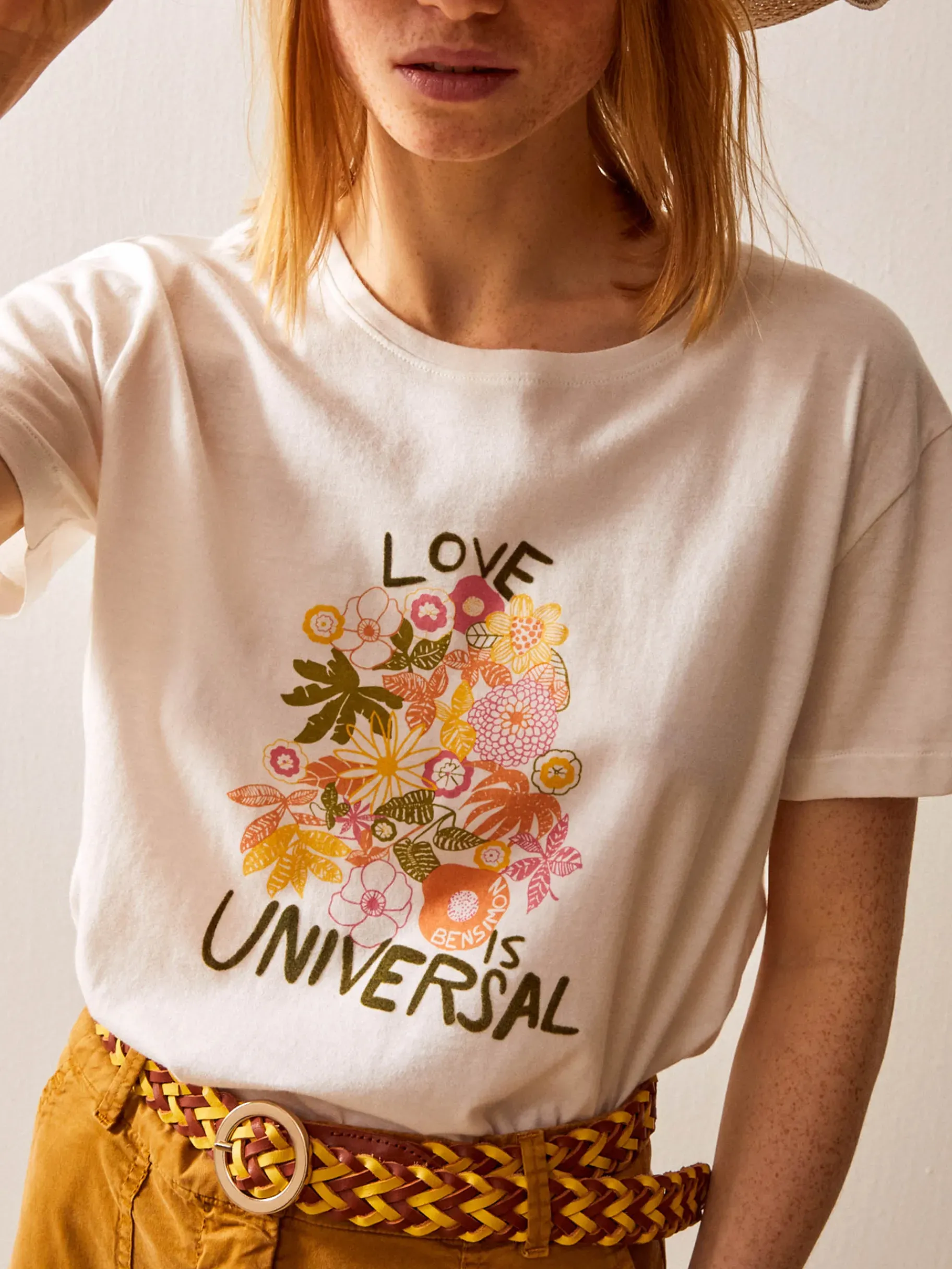 BENSIMON Tops & Chemises<Tee shirt july CREME