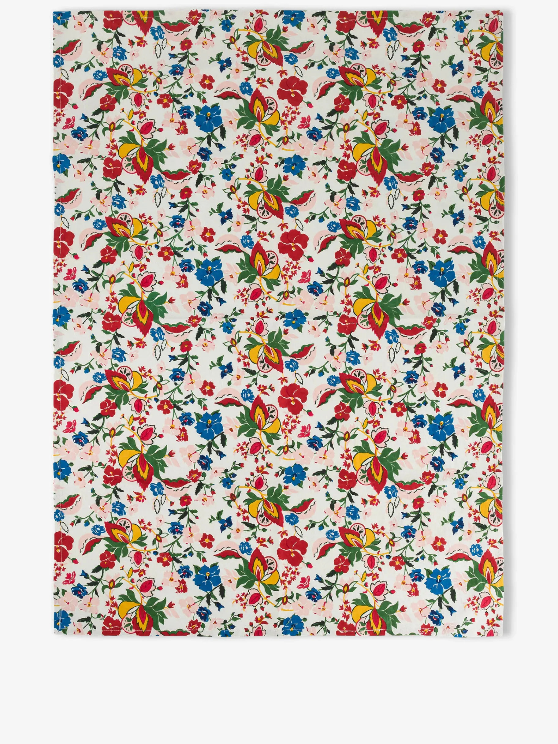 BENSIMON Linge De Maison<Torchon coton fleurs - x lucas ... IMPRIME LUCAS DU TERTRE