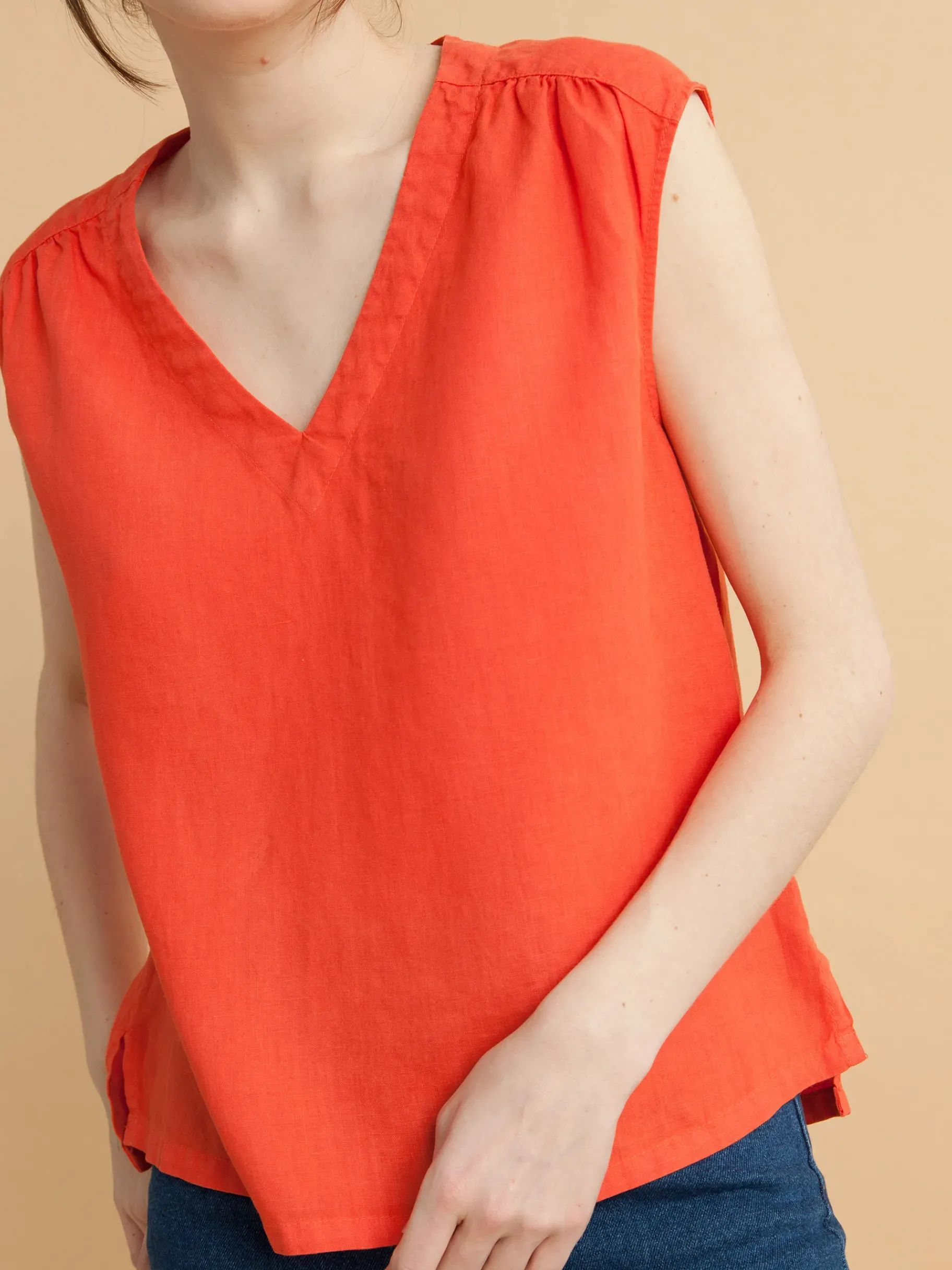 BENSIMON Tops & Chemises<T-shirt fadette COQUELICOT