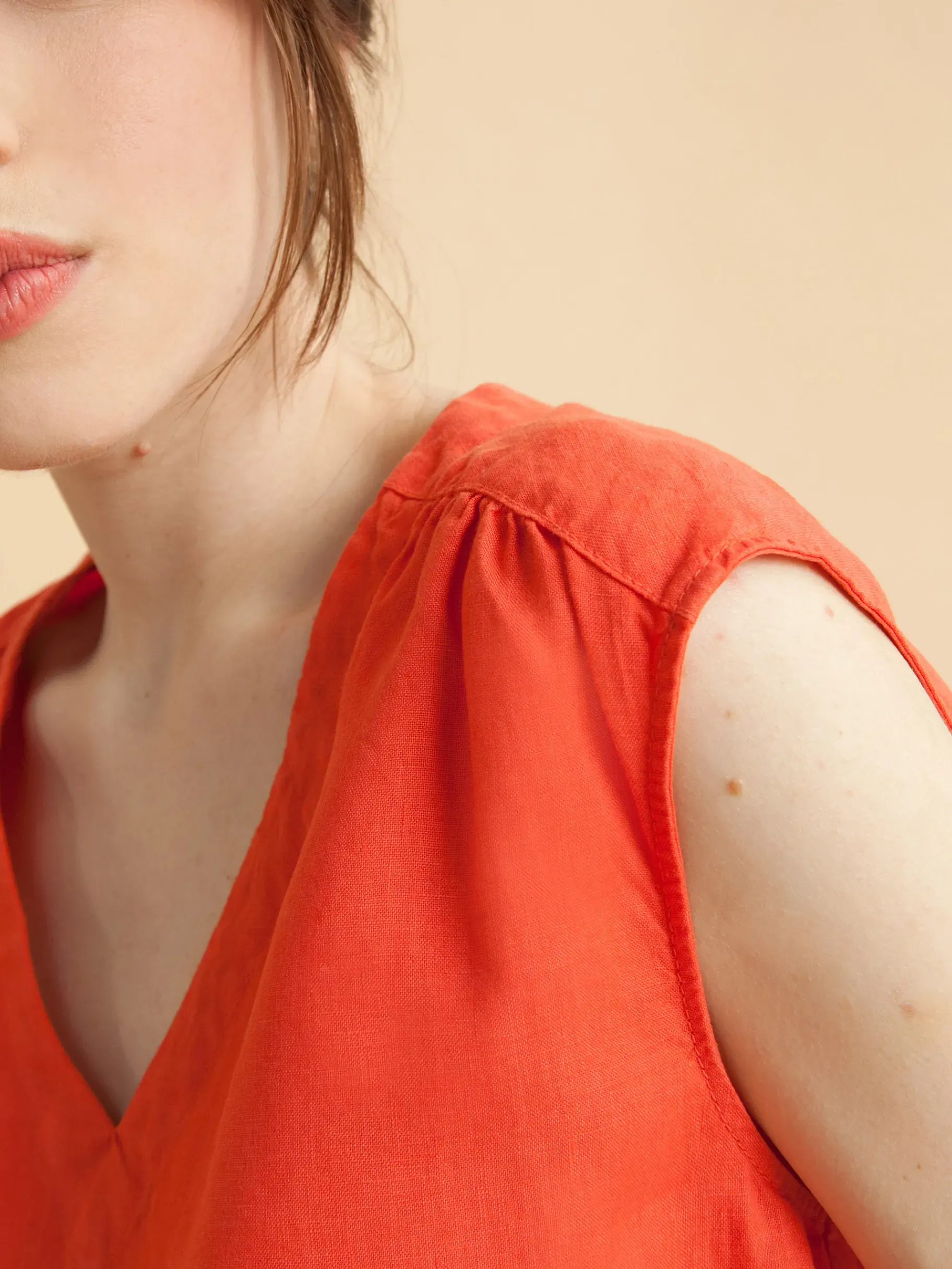 BENSIMON Tops & Chemises<T-shirt fadette COQUELICOT