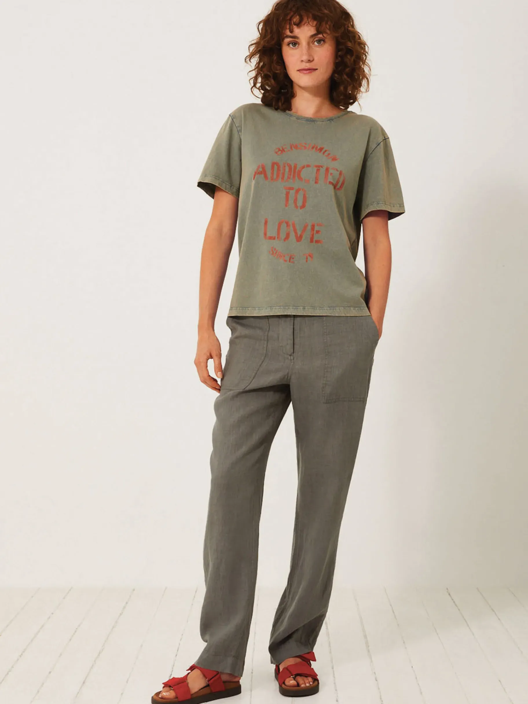 BENSIMON Tops & Chemises<T-shirt july ARDOISE