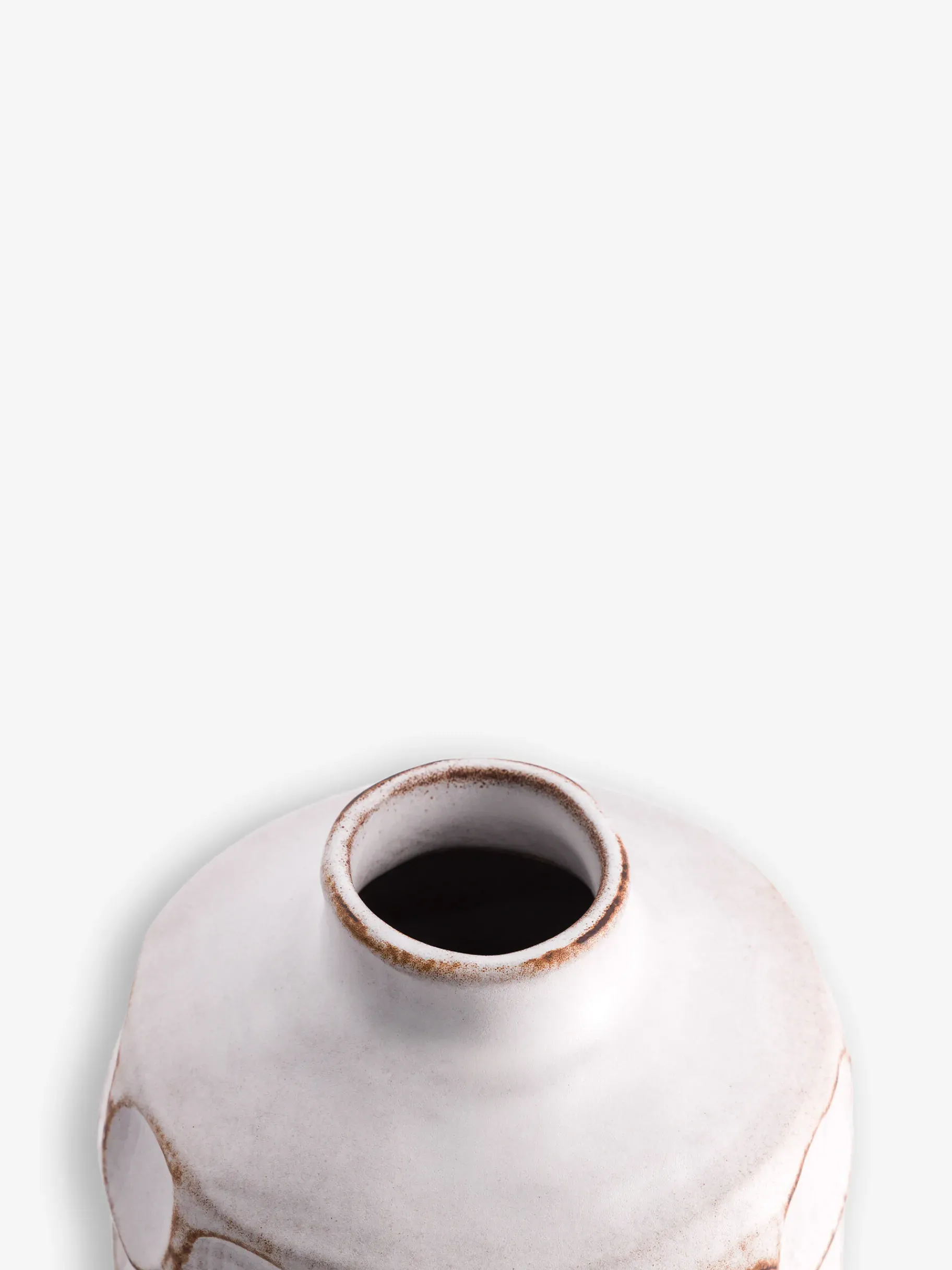 BENSIMON Vases<Vase rose en ceramique BEIGE