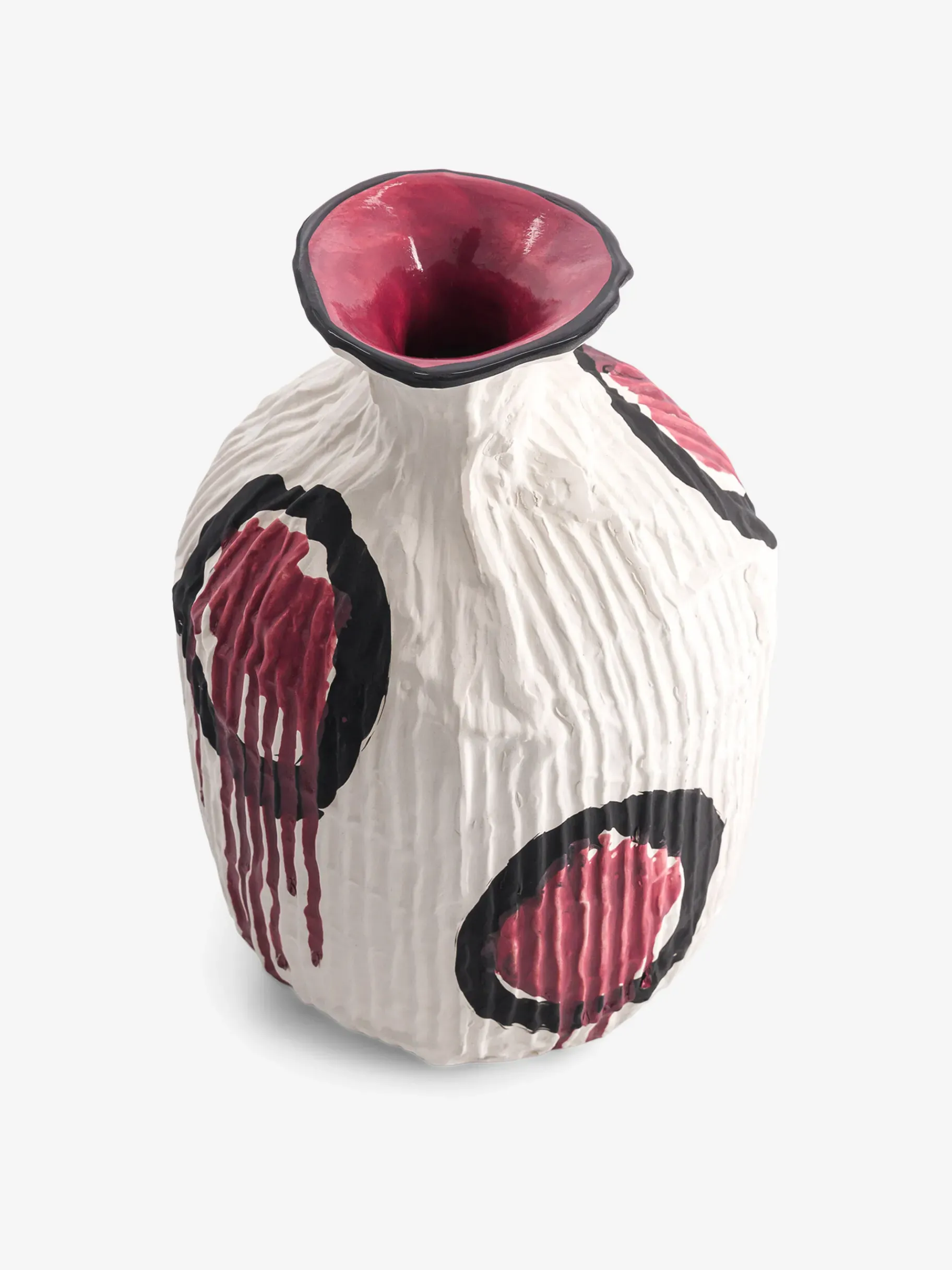 BENSIMON Vases<Vase effet papier mache dessin - ma... ROSE