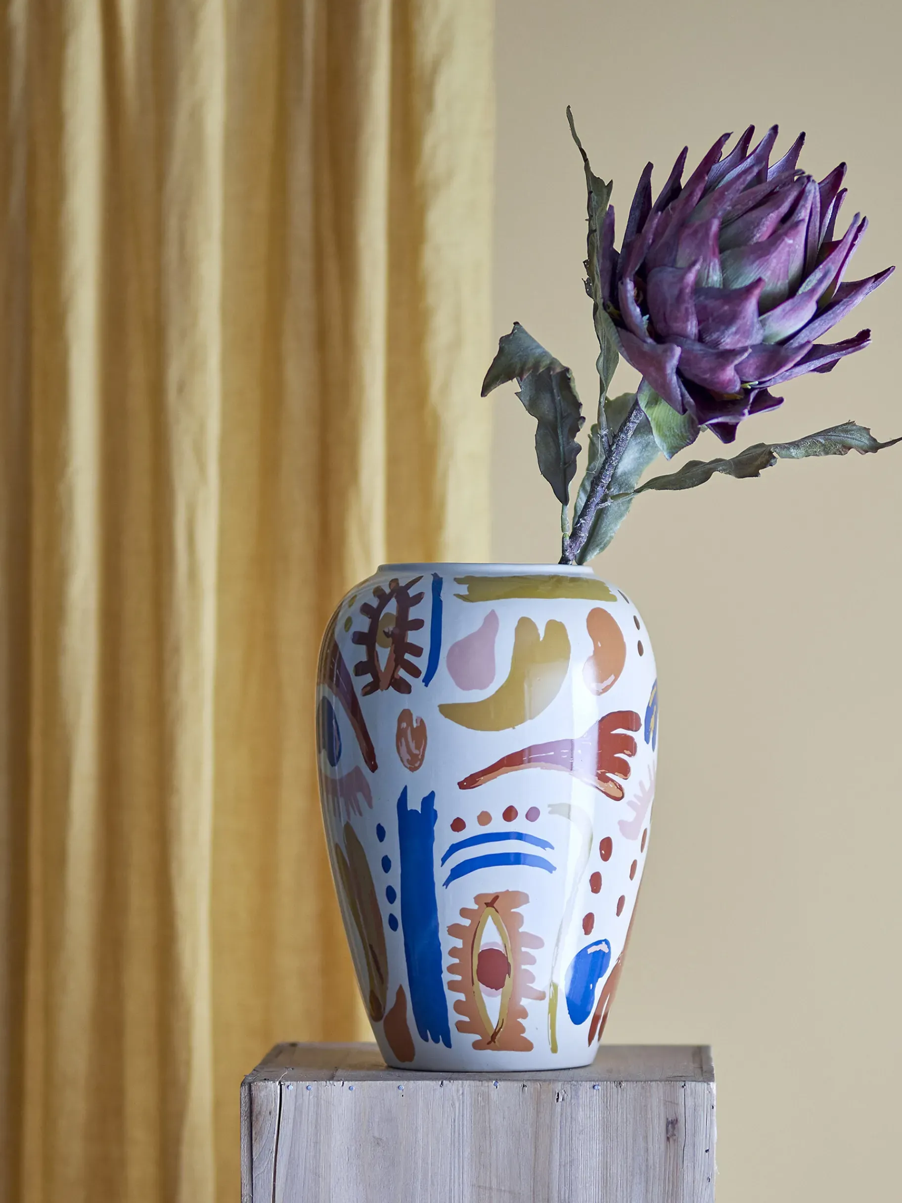 BENSIMON Vases<Vase horus gres - bloomingville BLEU