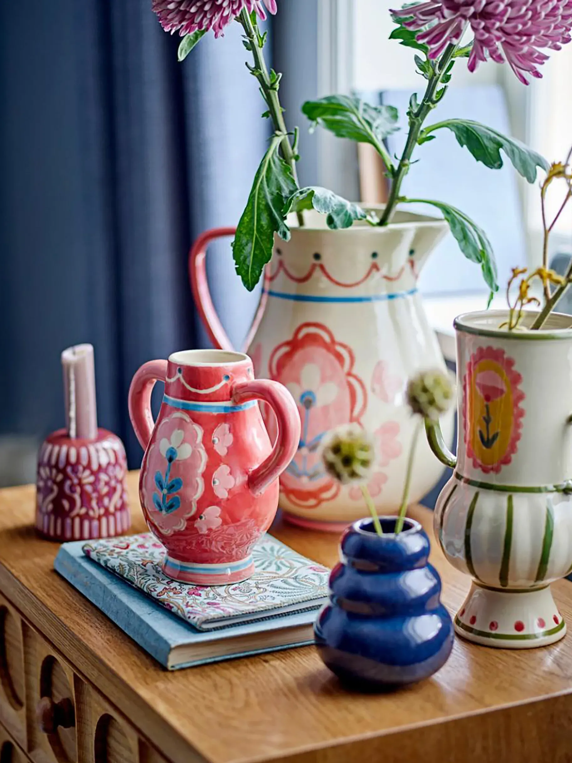 BENSIMON Vases<Vase odina peint a la main emaille - bloomingville ROUGE