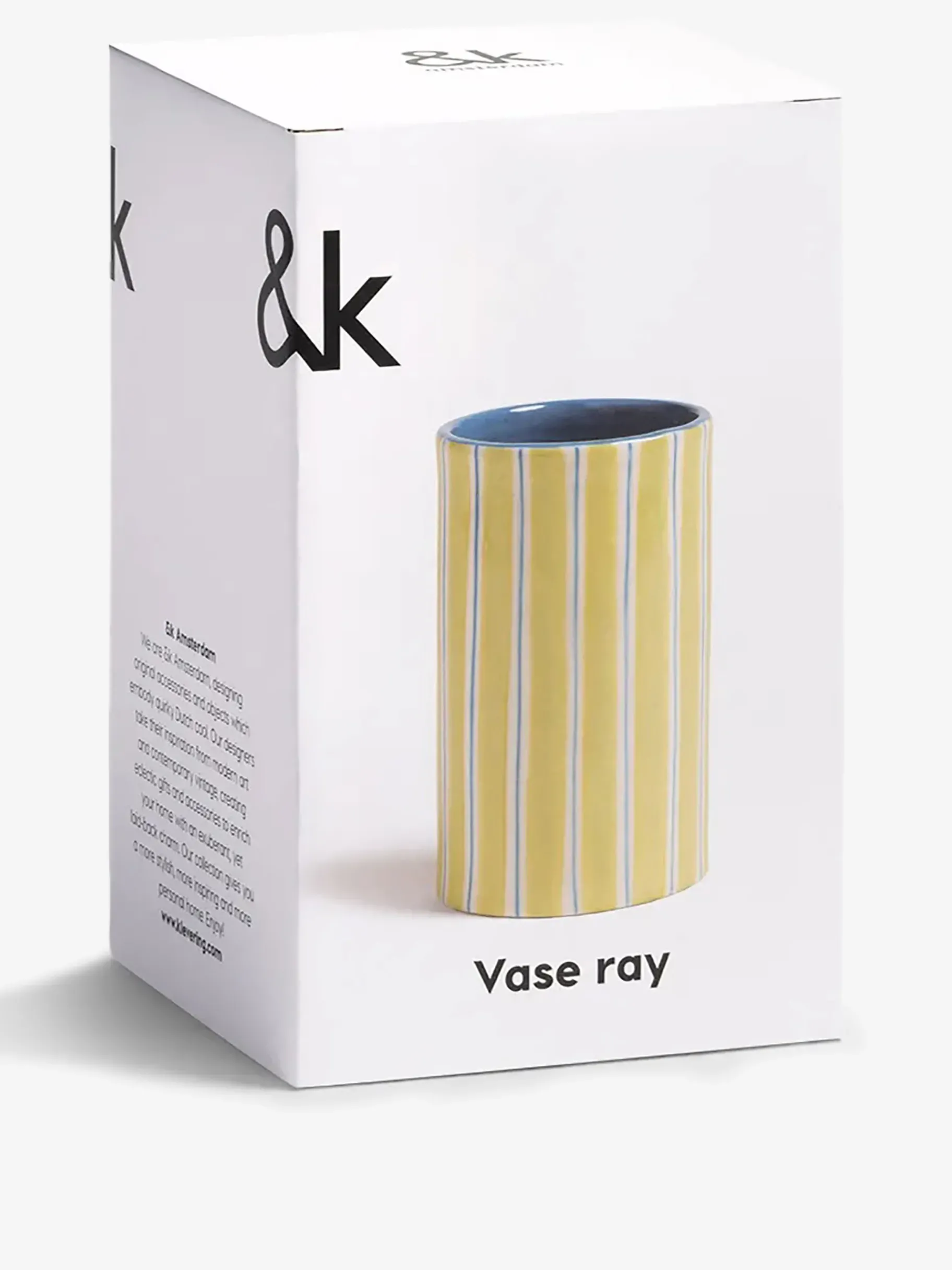 BENSIMON Vases<Vase rayures bleu - &klevering VERT