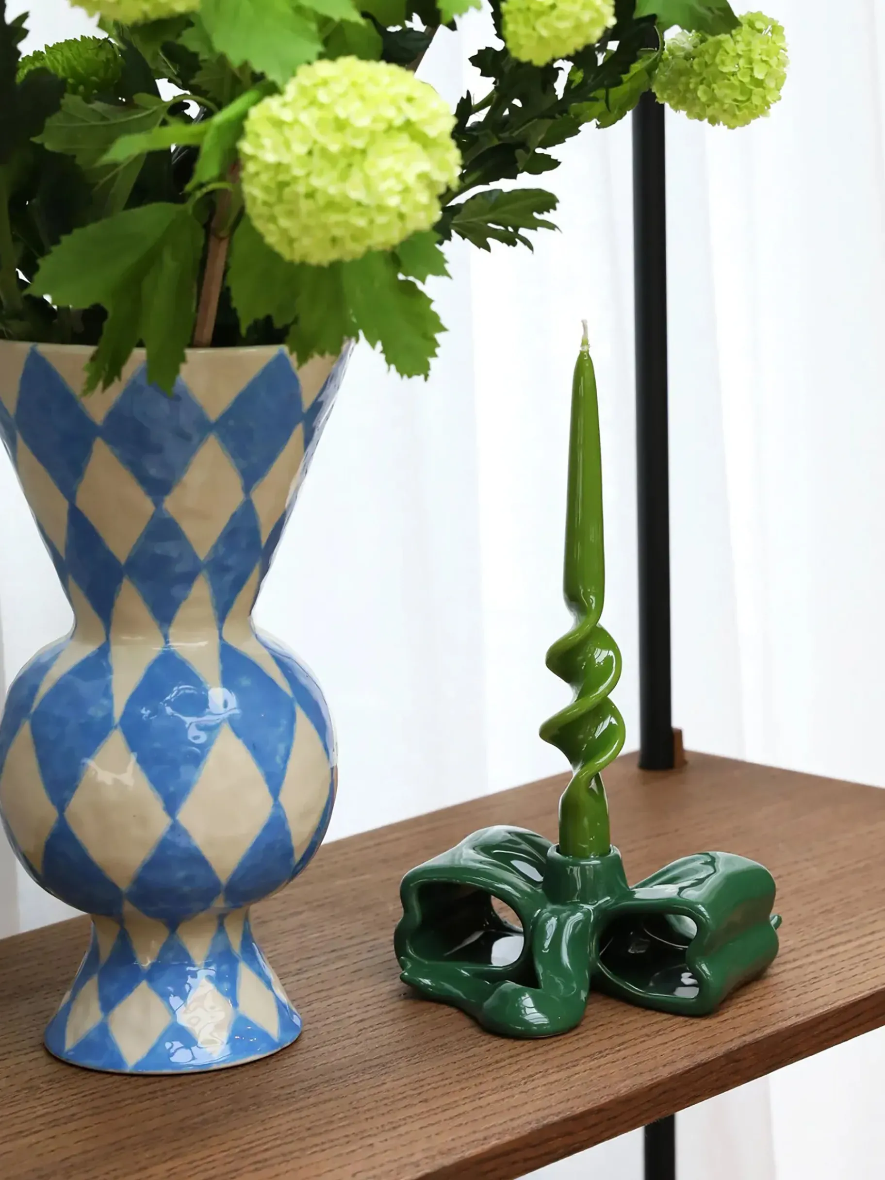 BENSIMON Vases<Vase rhombic - &klevering BLEU