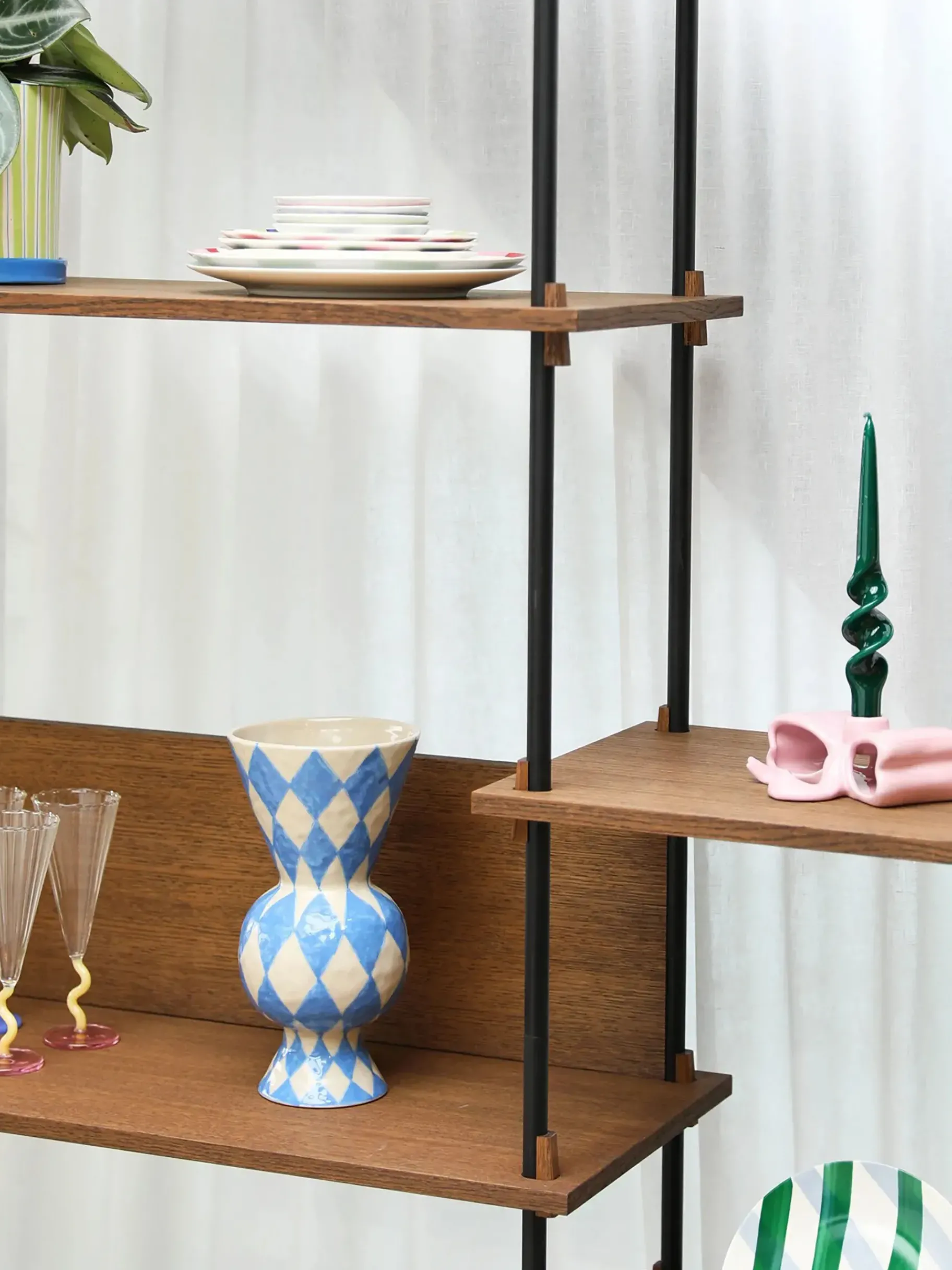 BENSIMON Vases<Vase rhombic - &klevering BLEU