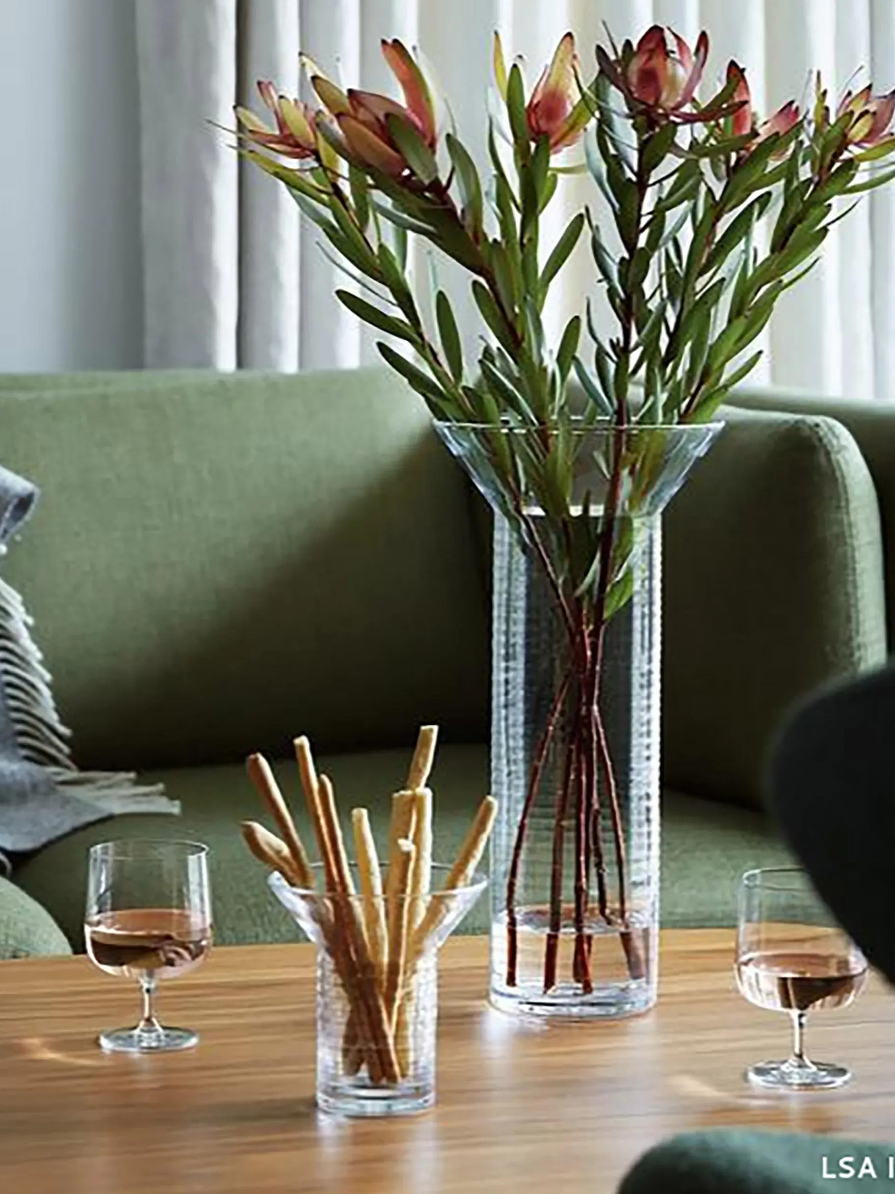 BENSIMON Vases<Vase screw xl verre - lsa TRANSPARENT