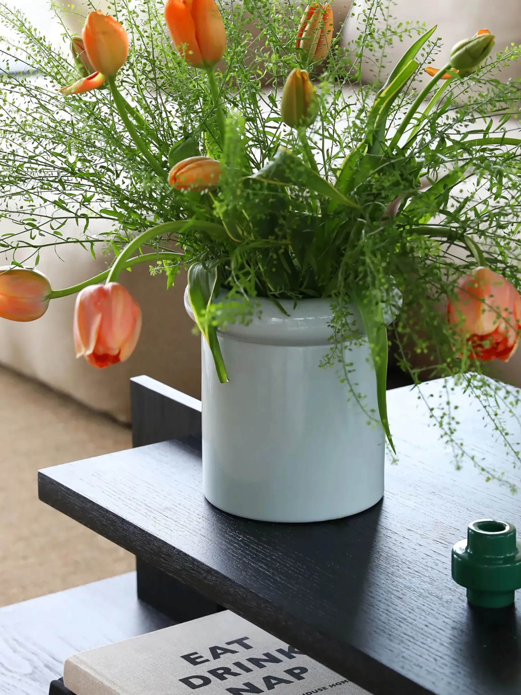 BENSIMON Vases<Vase turban - &klevering BLANC