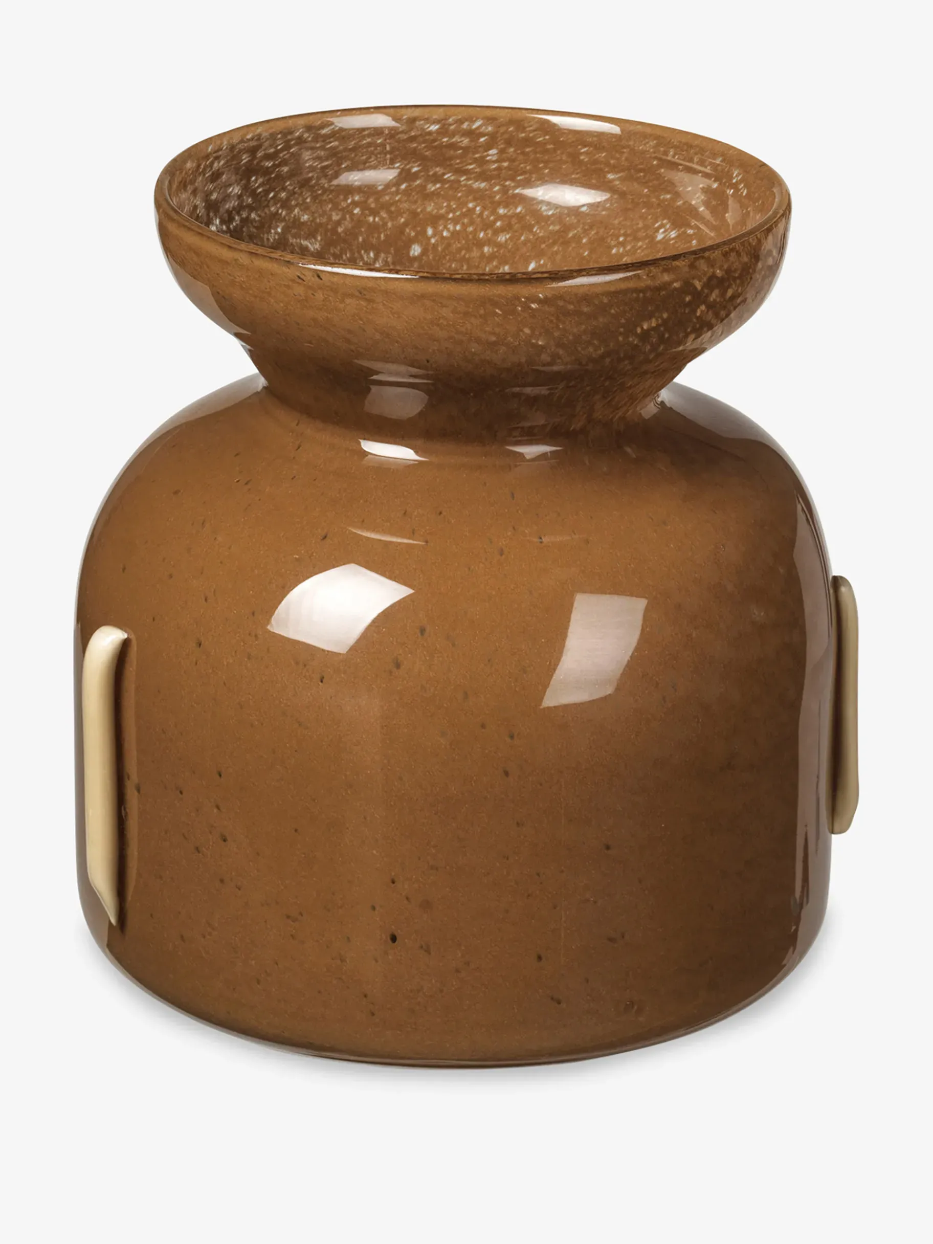 BENSIMON Vases<Vase verre souffle marron - broste copen... CHOCOLAT