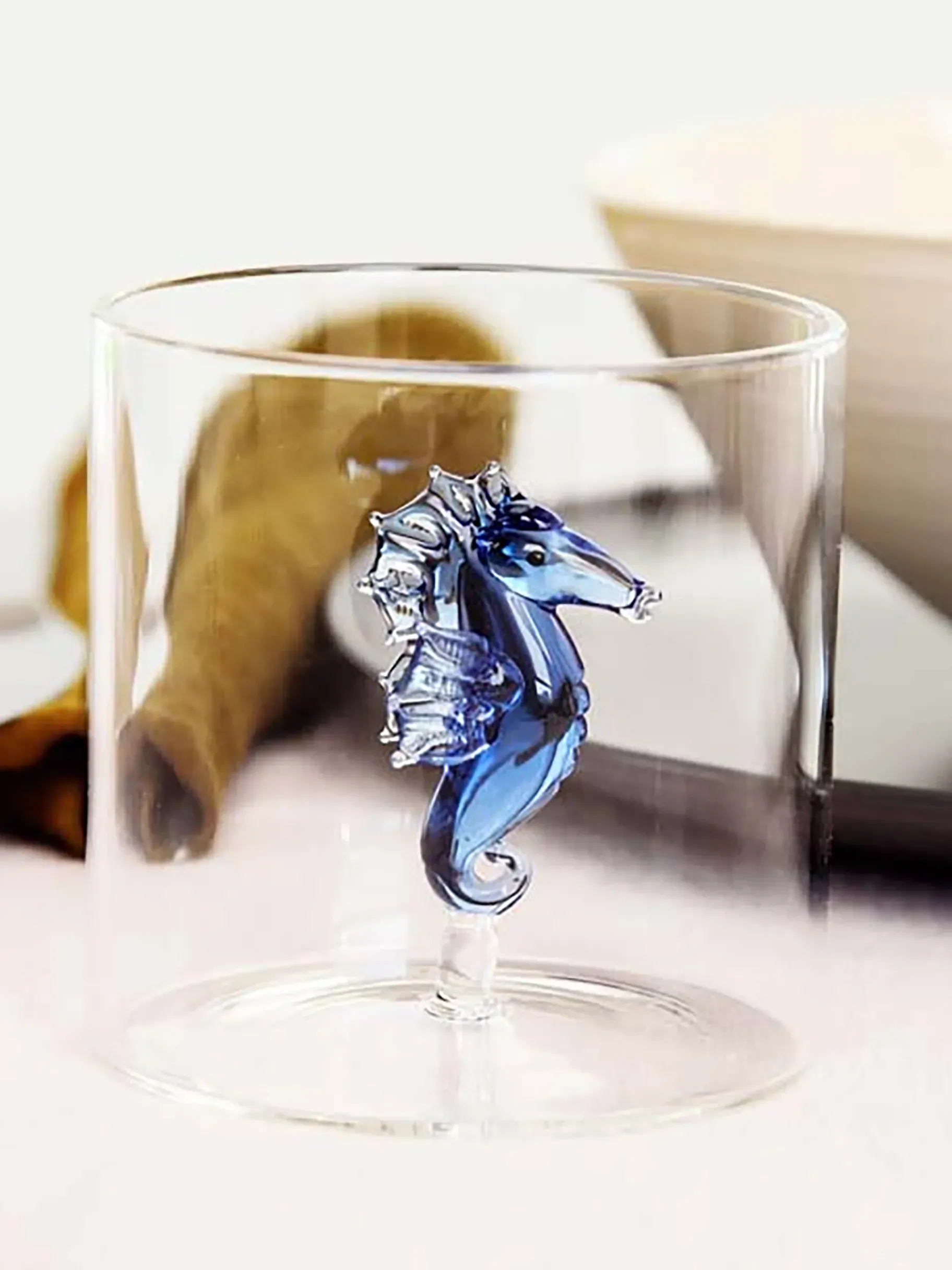 BENSIMON Verres & Carafes<Verre figurine hippocampe - wd lifestyle easylife BLEU